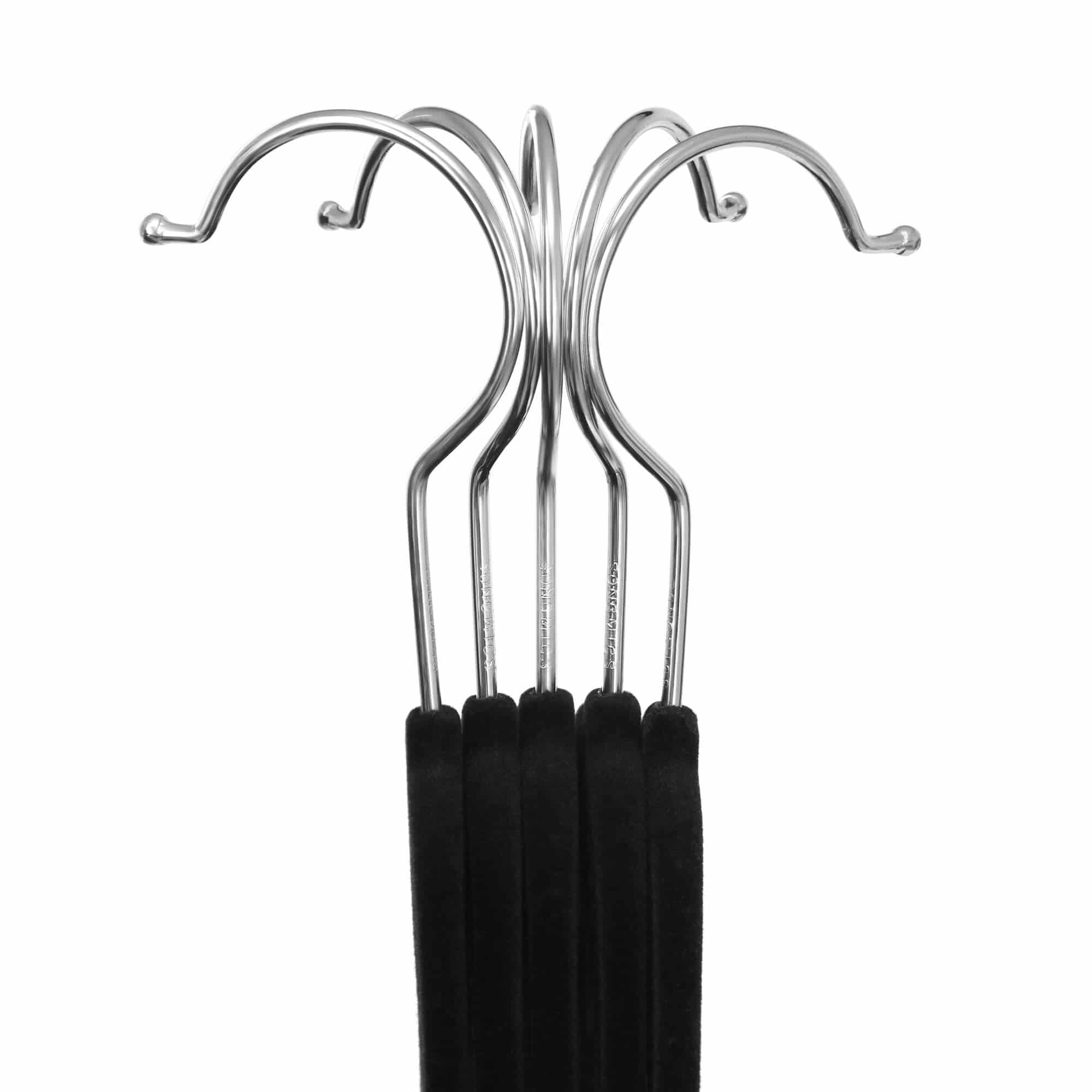 Hosenbügel Samt 12 Stück Schwarz-CRF12B Hosenbügel Samt 12 Stück Schwarz-CRF12B