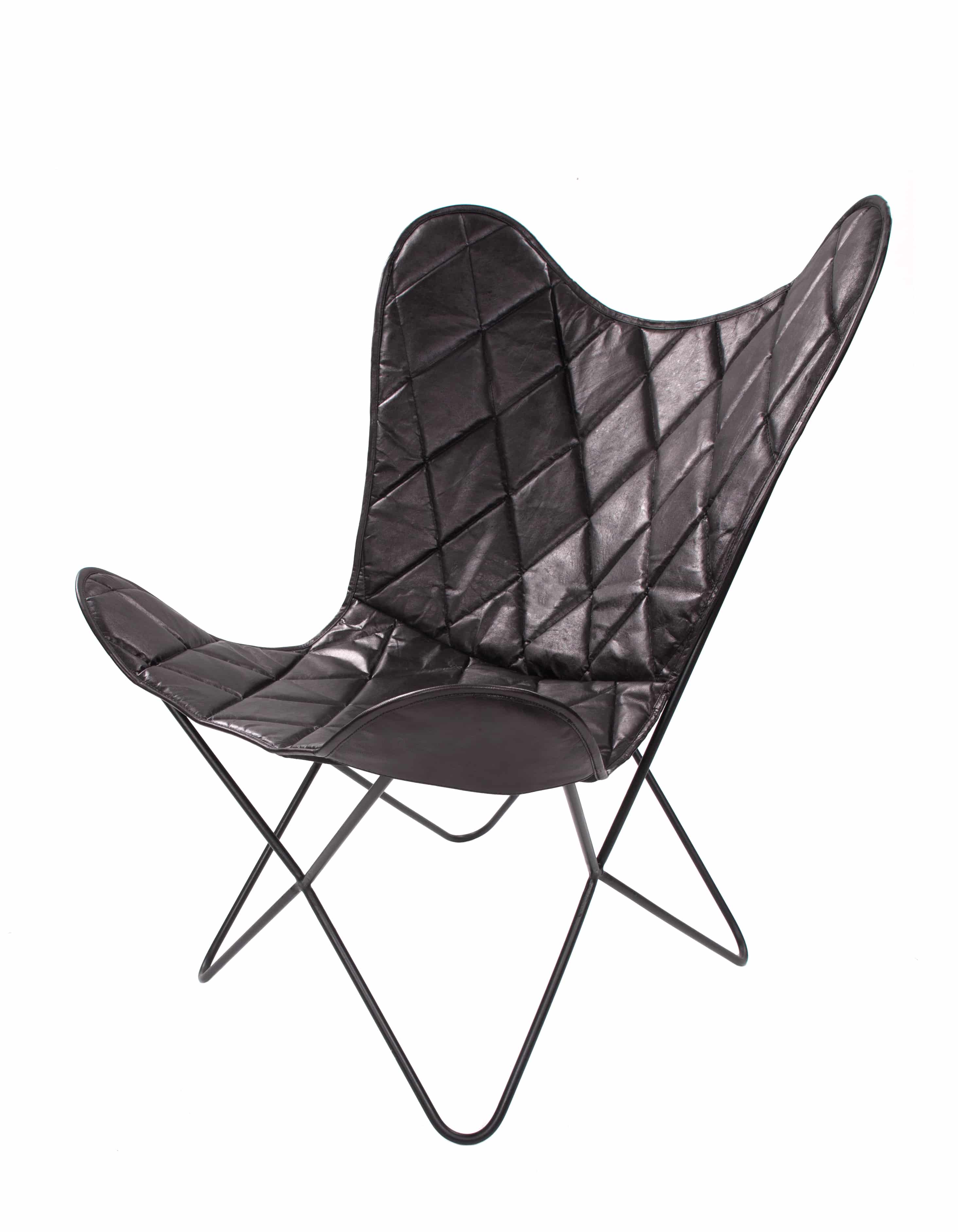 Schmetterling‑Stuhl Pablo 330 – Leder Schwarz 71×78×89 cm Schmetterling‑Stuhl Pablo 330 – Leder Schwarz 71×78×89 cm