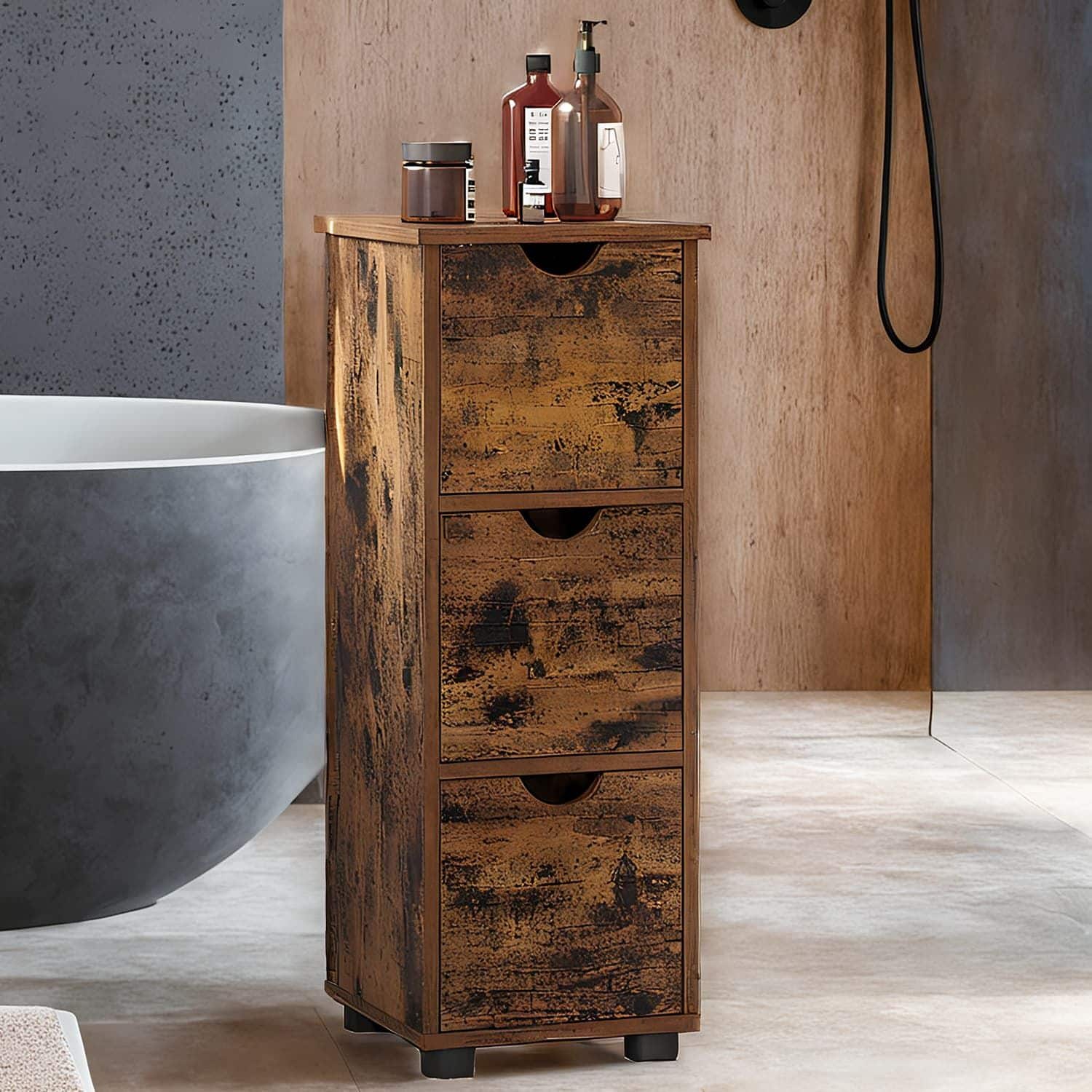 Badezimmerschrank, Aufbewahrungsschrank, mit 3 Schubladen Badezimmerschrank, Aufbewahrungsschrank, mit 3 Schubladen
