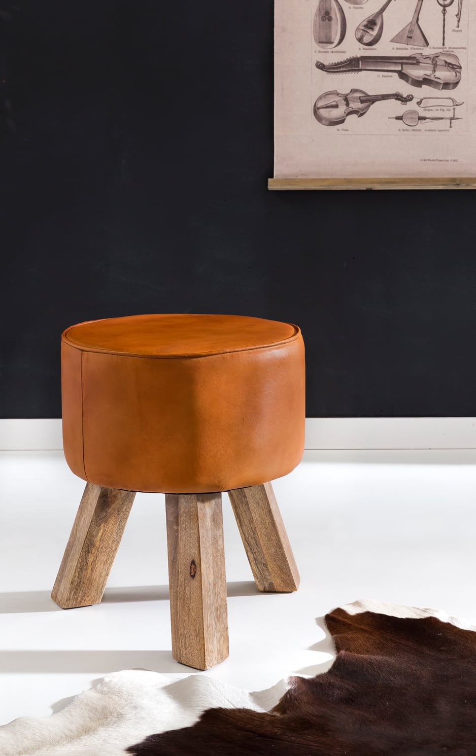 43726-WOHNLING-Sitzhocker-Echtleder-braun-rund-40_7 Komfortabler Sitzhocker für Ihr Zuhause