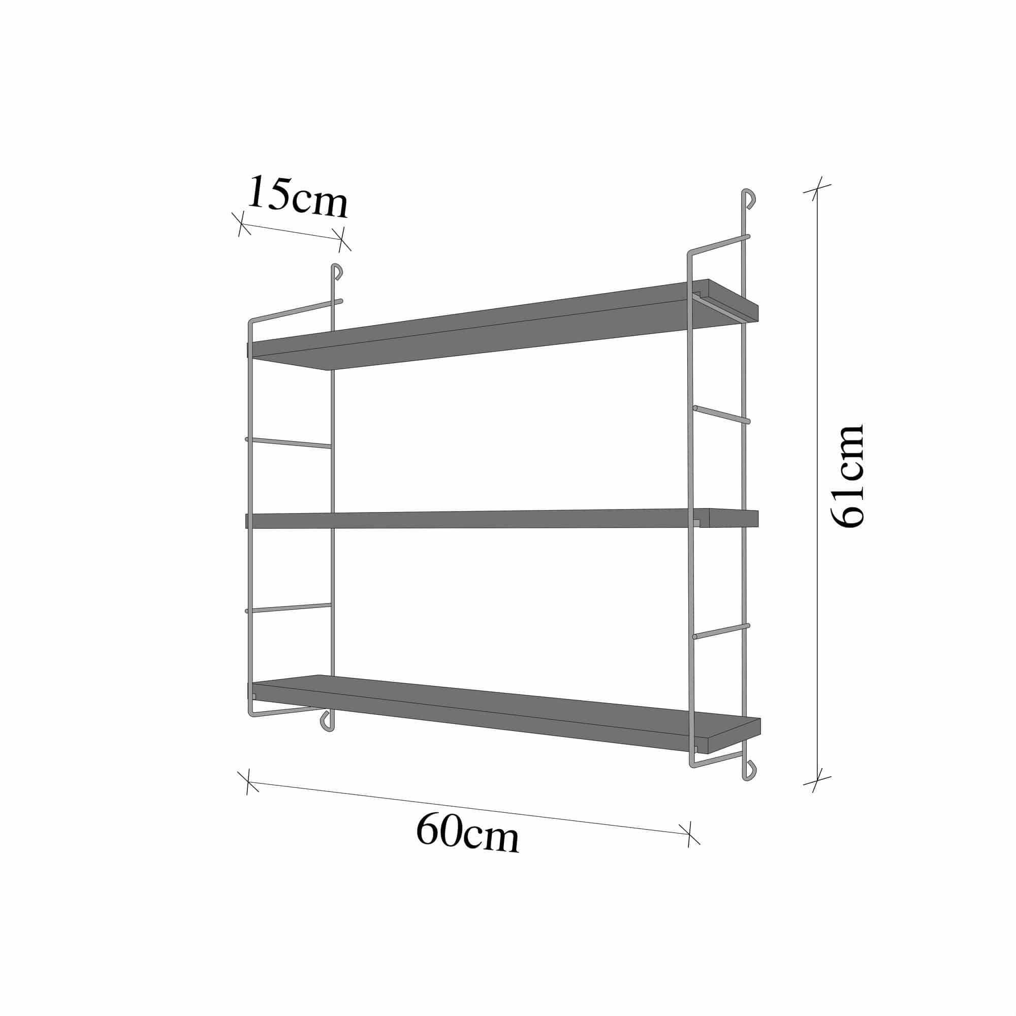 Duvar - gold - Wandregal