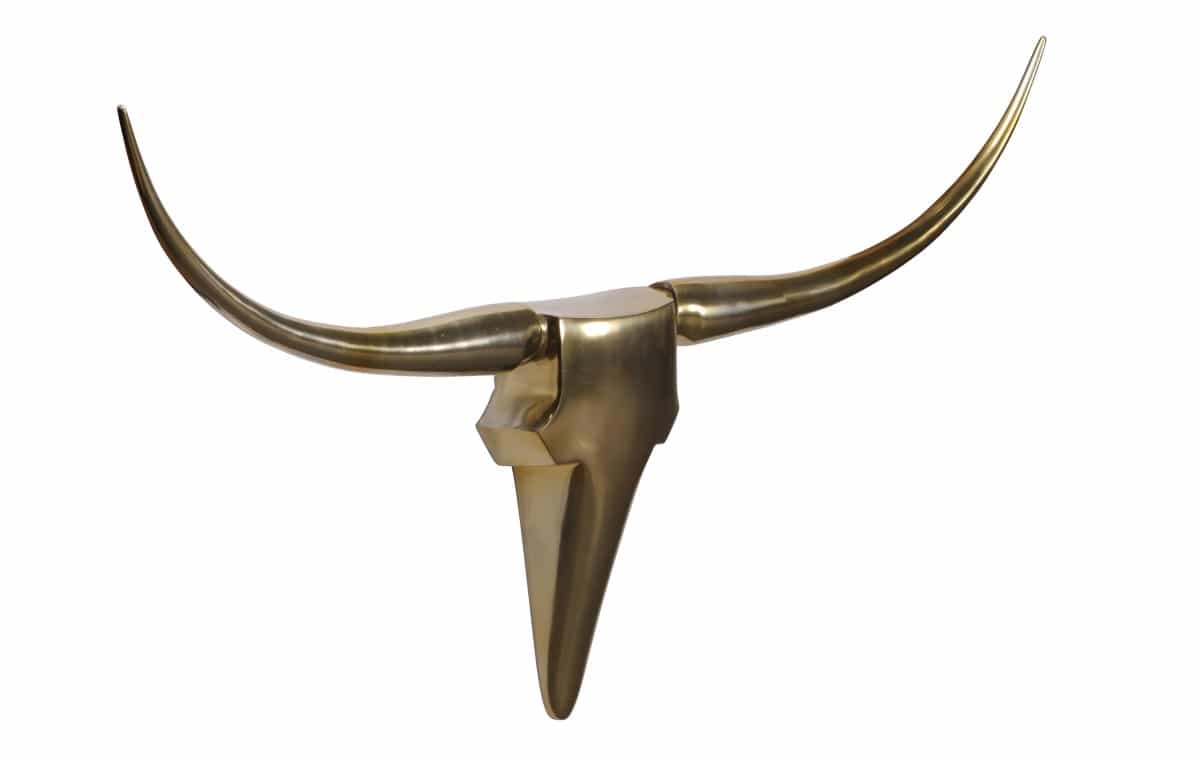 36351-Wohnling-Wanddekoration-Geweih-Bull-L-125-cm-Alu_5 Wanddekoration Geweih Bull L 125 cm Aluminium golden