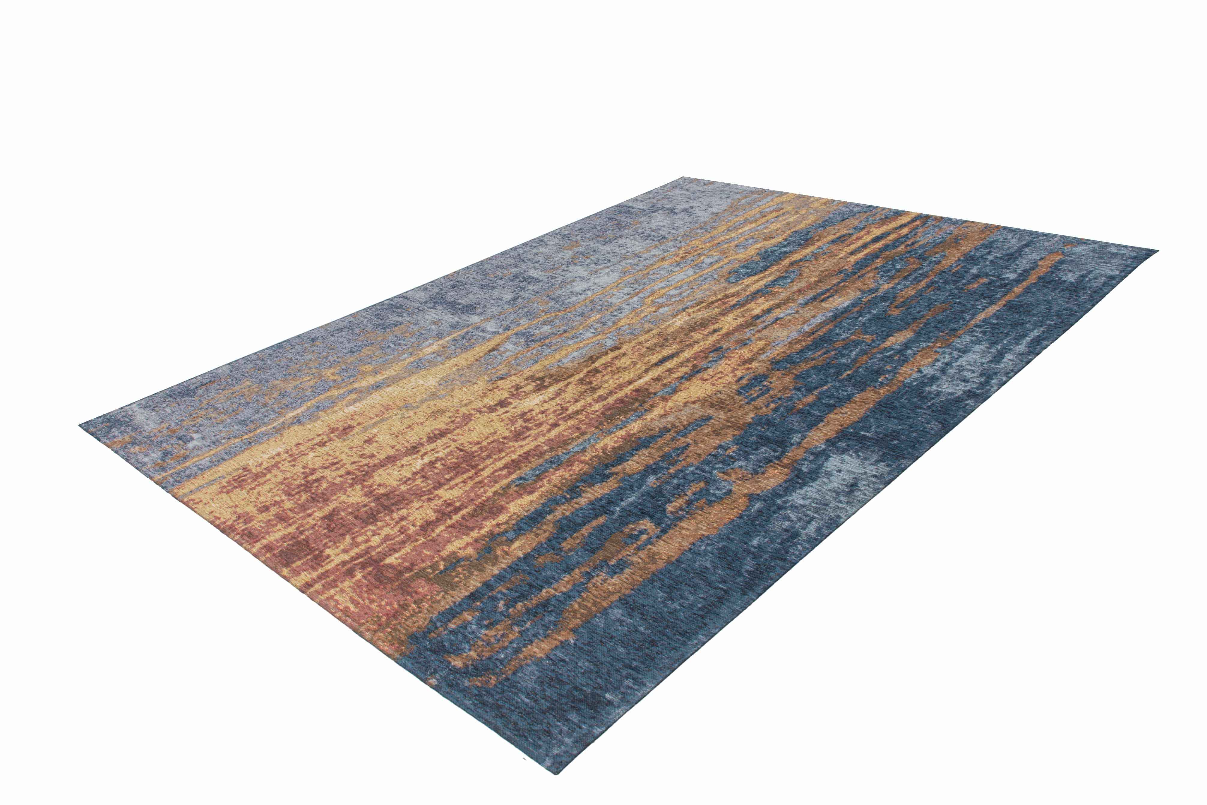 Teppich Blaze 300 Beige / Blau 75cm x 150cm | Jacquard-Teppich  Teppich Blaze 300 Beige / Blau 75cm x 150cm | Jacquard-Teppich