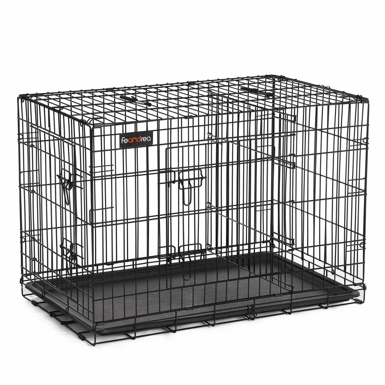 Hundekäfig 92,5 x 57,5 x 64 cm mit Türen-PPD36BK Hundekäfig 92,5 x 57,5 x 64 cm mit Türen-PPD36BK