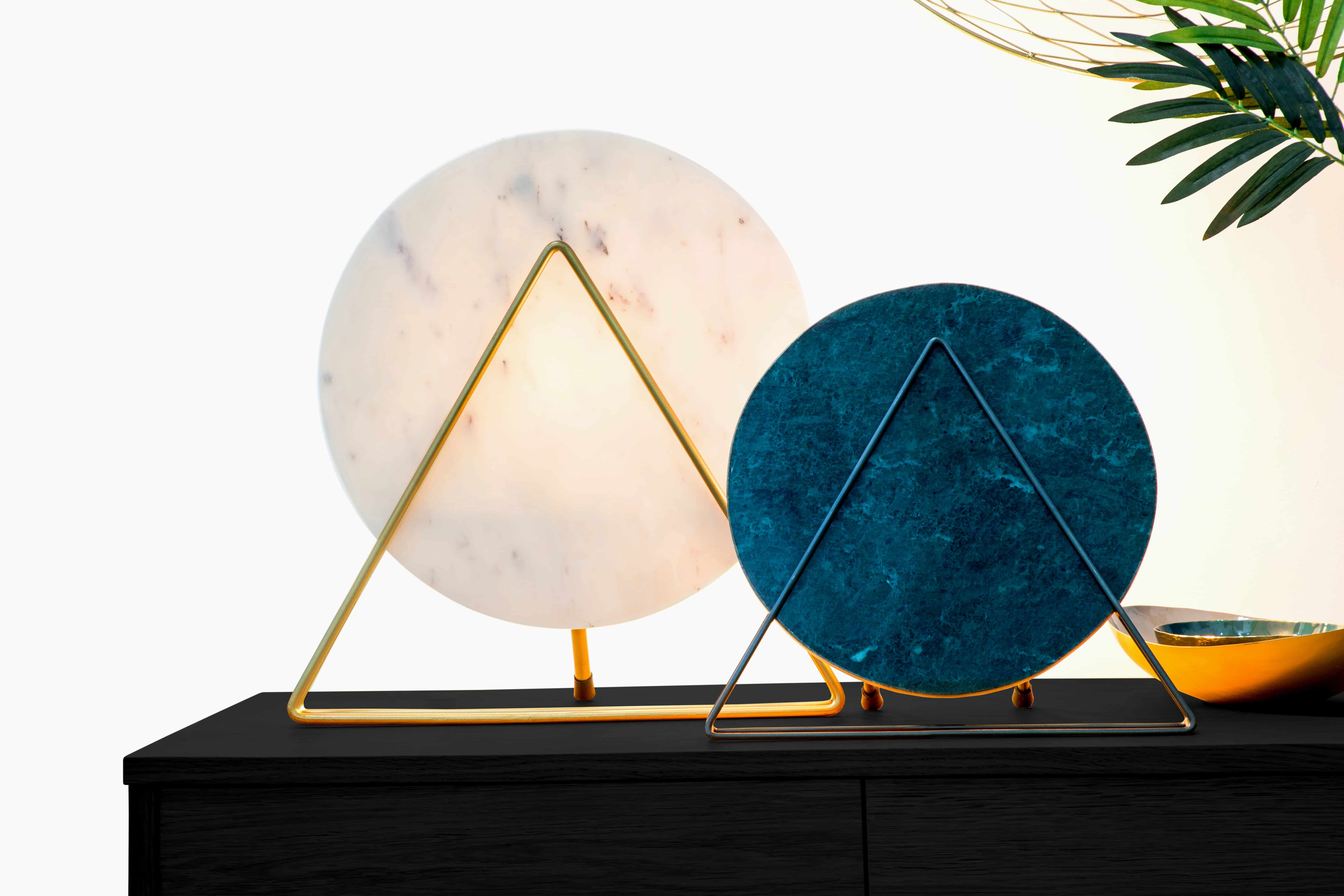 Tischlampe Carmie 387 Marmor / Grün Tischlampe Carmie 387 Marmor / Grün