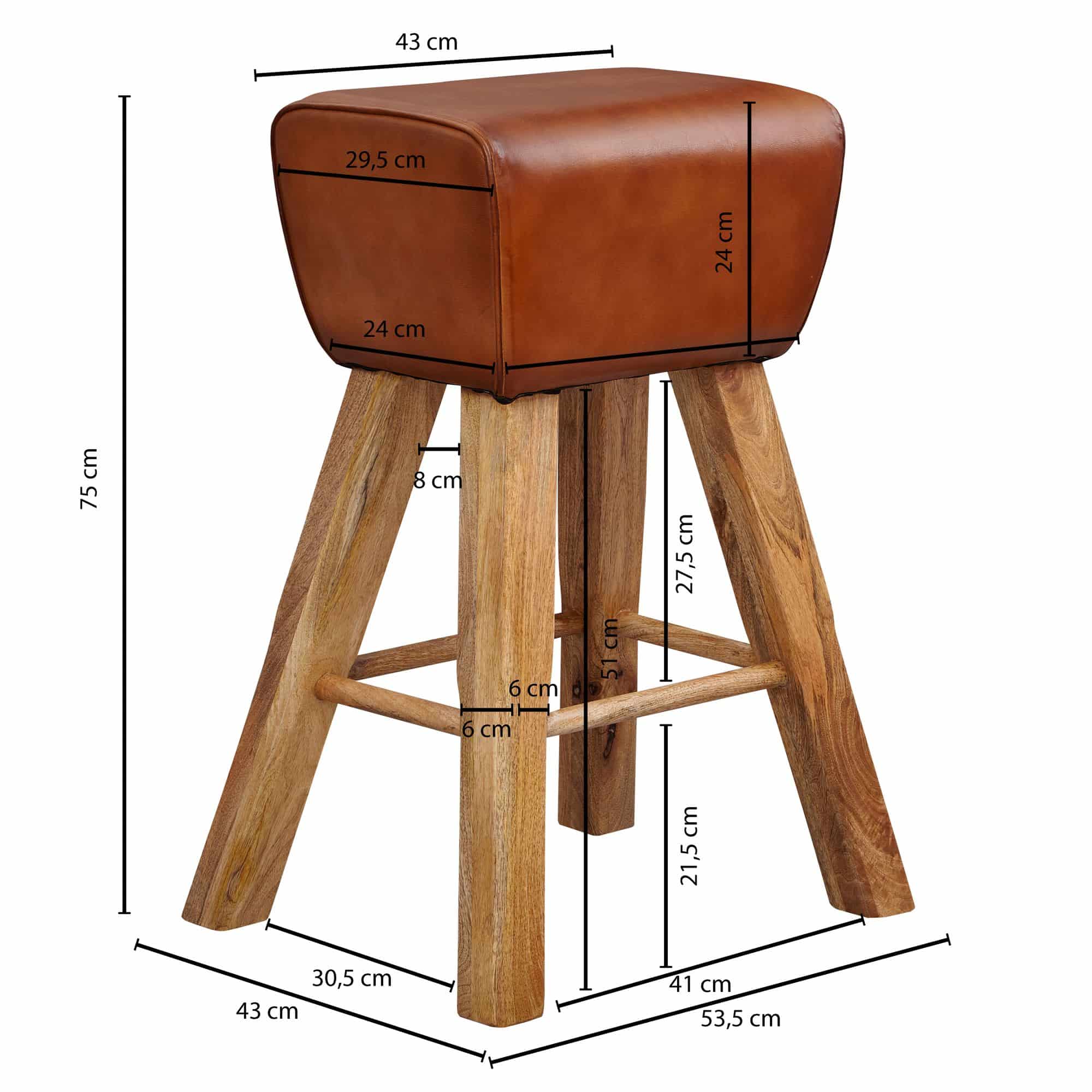 52303-WOHNLING-Barhocker-WL6-011-WL6-011_3 Stilvoller Barhocker – Exklusives Echtleder und Naturholz in Handarbeit gefertigt