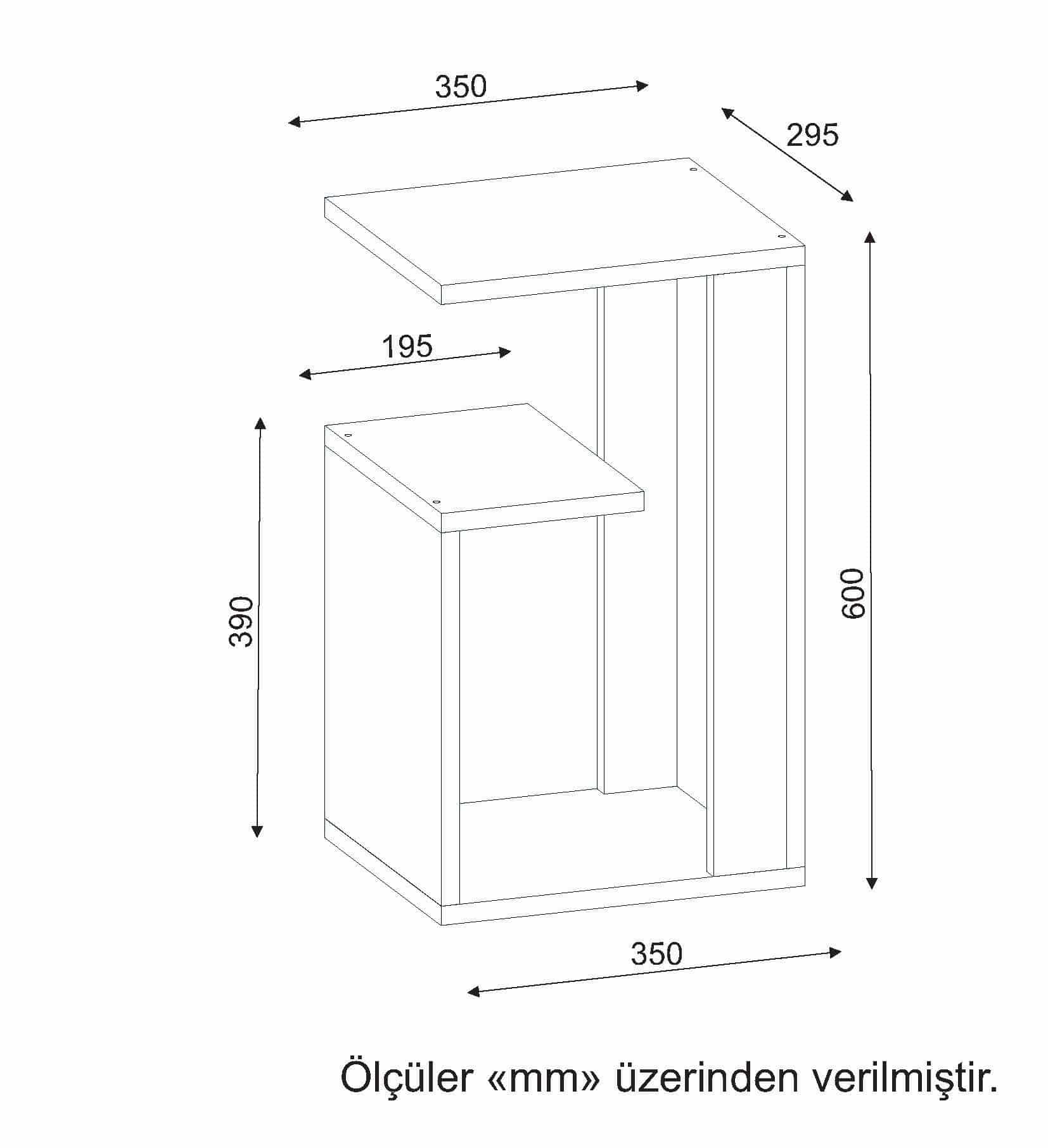 Sister - weiß - Beistelltisch