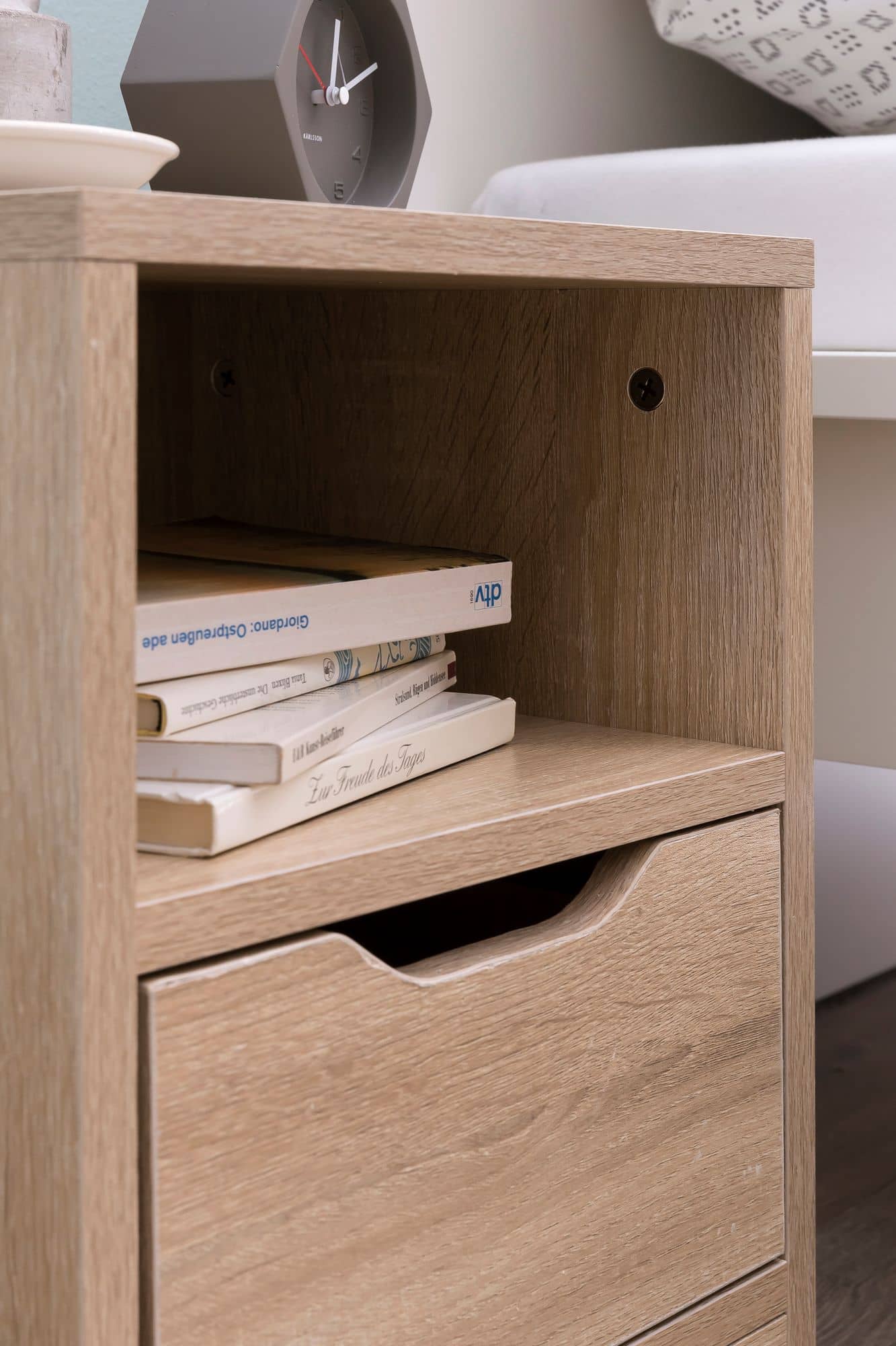 Nachtkonsole WL5.701 31x43x31 cm Sonoma 1 Schublade und Ablagefach Nachtkonsole WL5.701 31x43x31 cm Sonoma 1 Schublade und Ablagefach