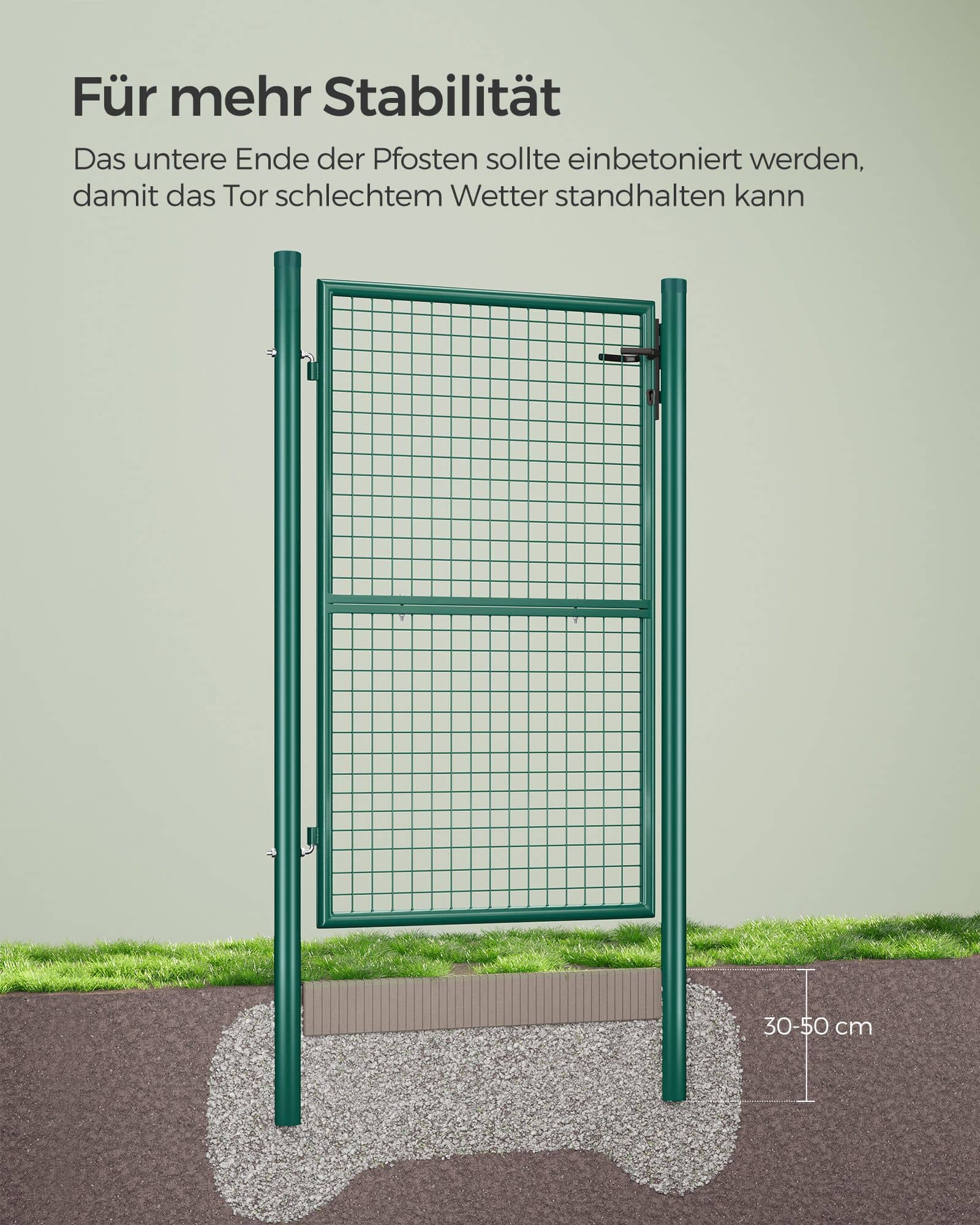 Gartentor mit Pfosten-GGD200G