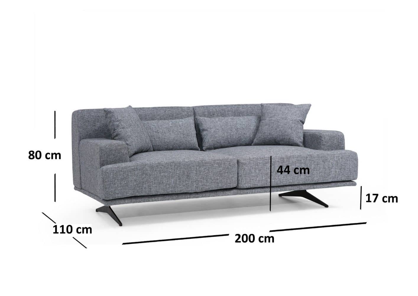 2-Sitzer Sofa Bentley Mikrofaser Beige oder Grau 2-Sitzer Sofa Bentley Mikrofaser Beige oder Grau