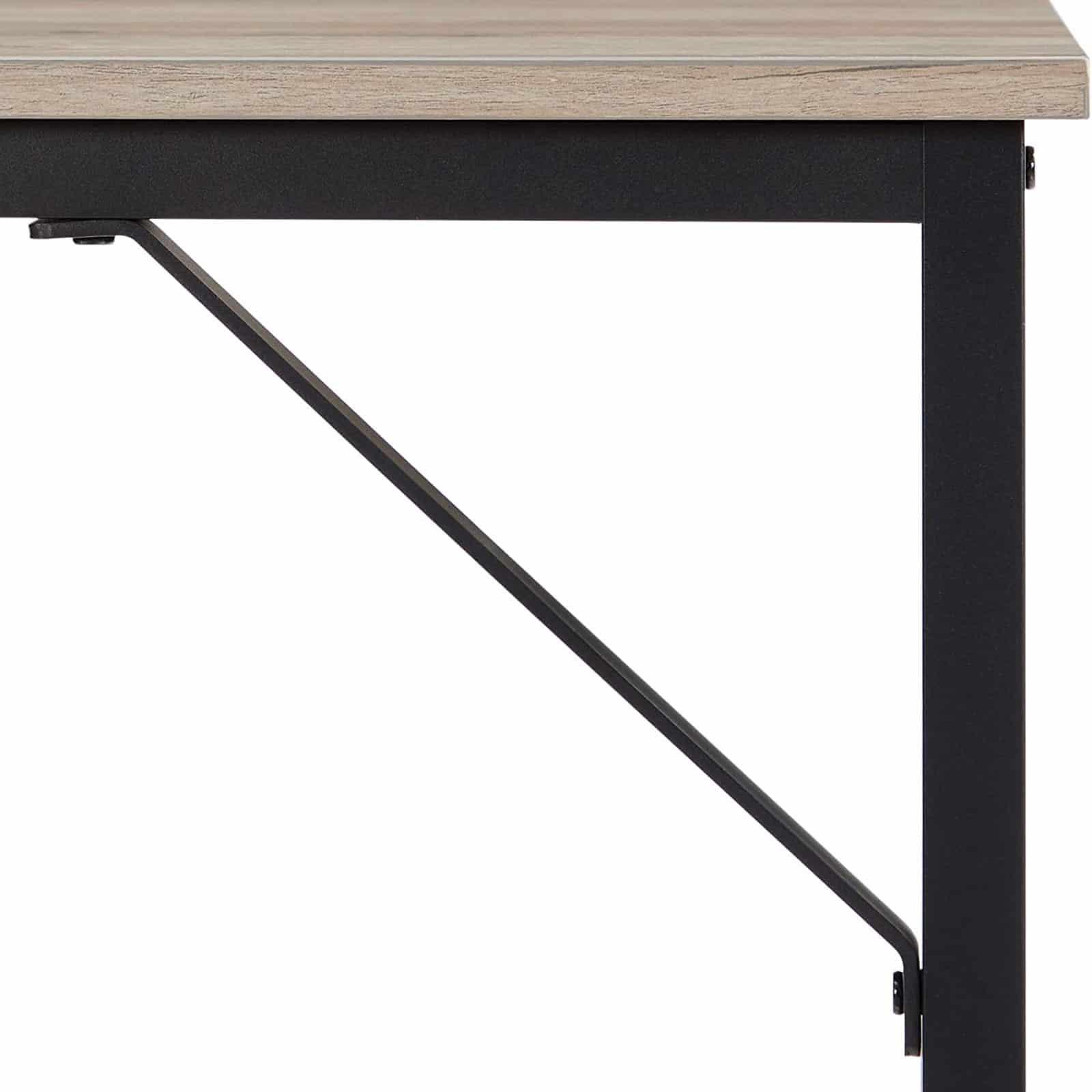 6J7XepnieirzWl Schreibtisch mit Metallgestell