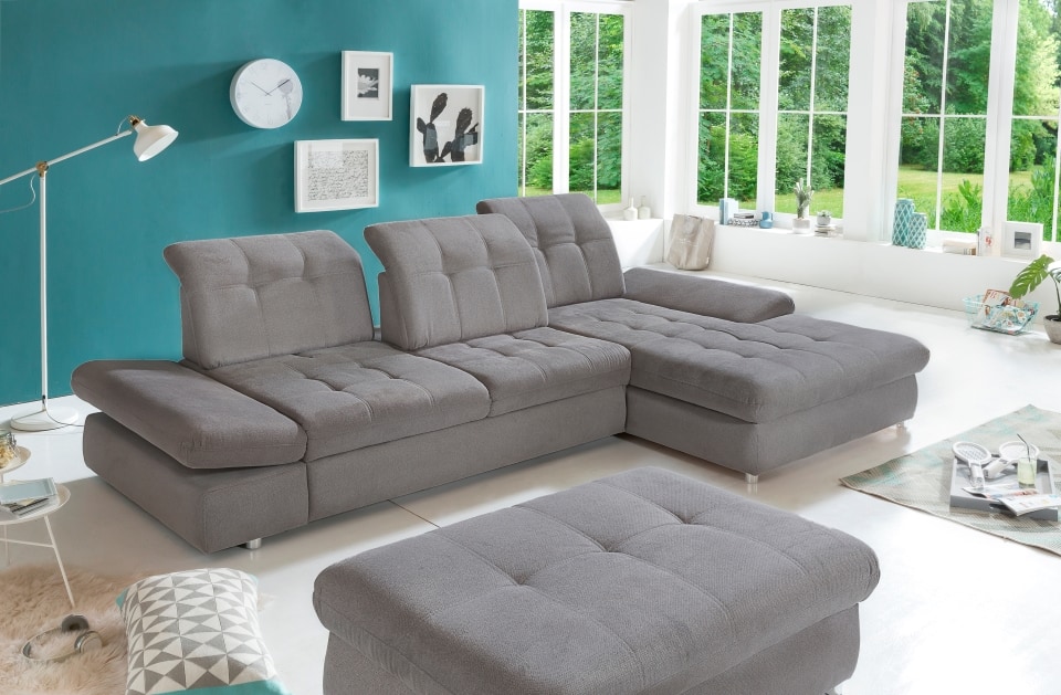 Benformato Arezza luxus Mikrofaser-Ecksofa – Vielseitig, modern und bereit für spontane Übernachtungsgäste