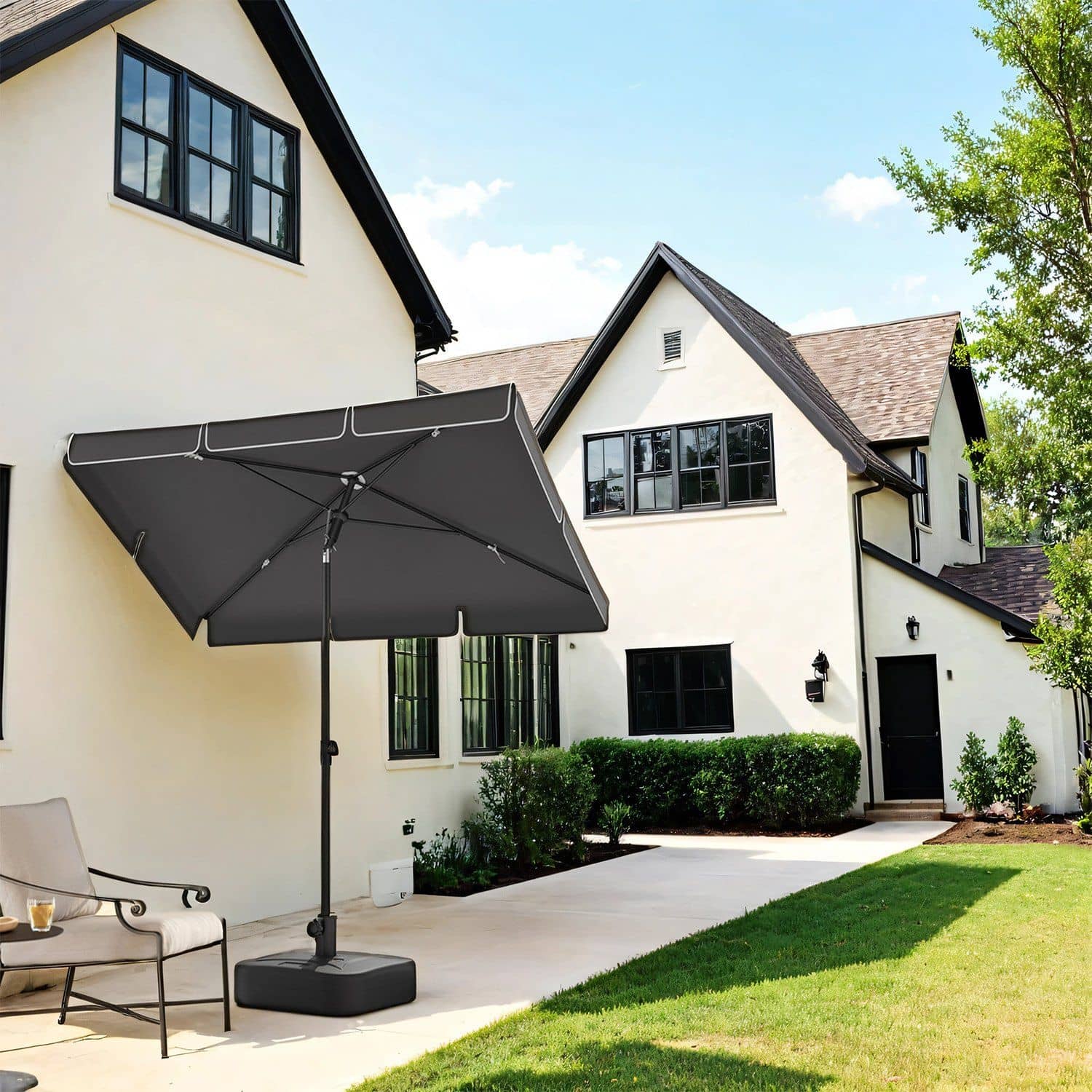 Sonnenschirm 180 x 125 cm, Balkonschirm UPF 50+, Sonnenschutz Sonnenschirm 180 x 125 cm, Balkonschirm UPF 50+, Sonnenschutz