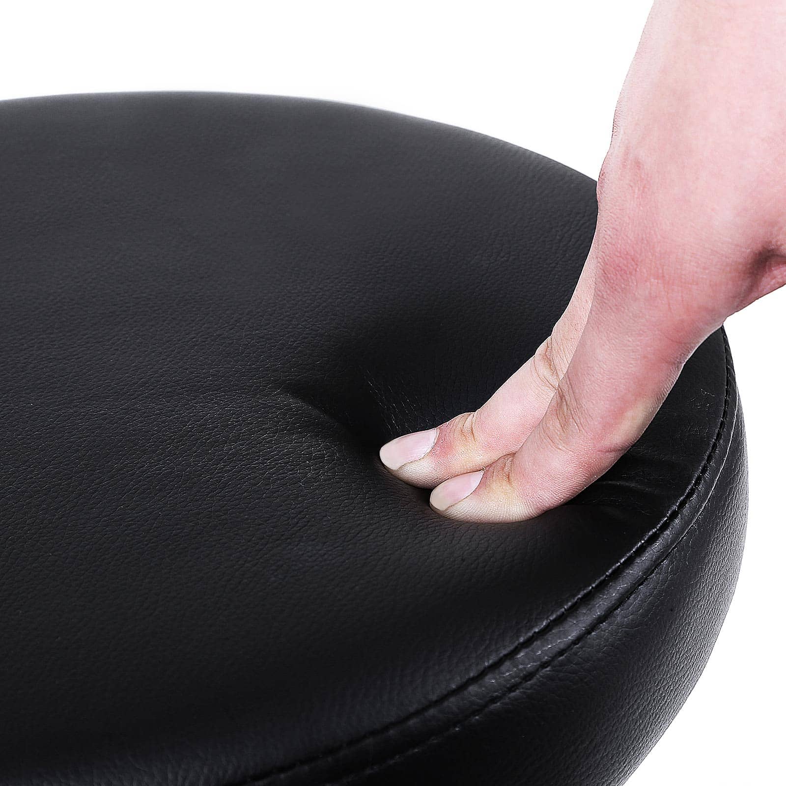 Drehhocker auf Rollen Schwarz-LJB61B Drehhocker auf Rollen Schwarz-LJB61B