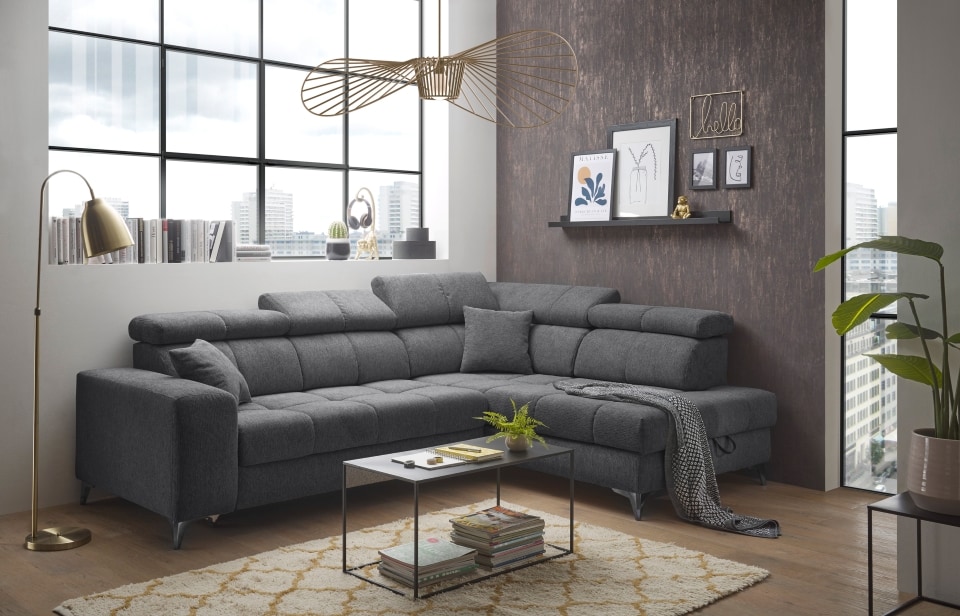 Ecksofa mit elektronischer Wallaway-Funktion - Sydney Ecksofa mit elektronischer Wallaway-Funktion - Sydney