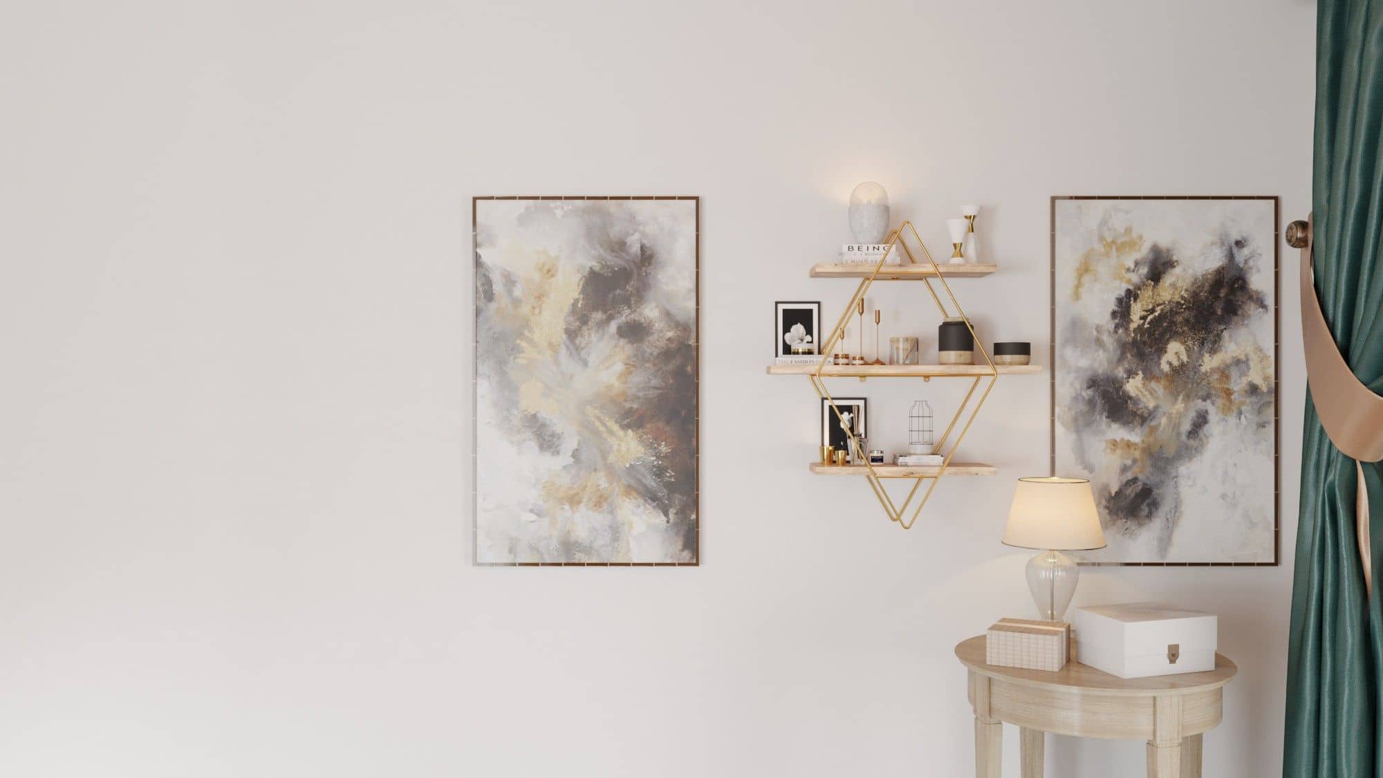 Prizma - gold - Wandregal Prizma - gold - Wandregal