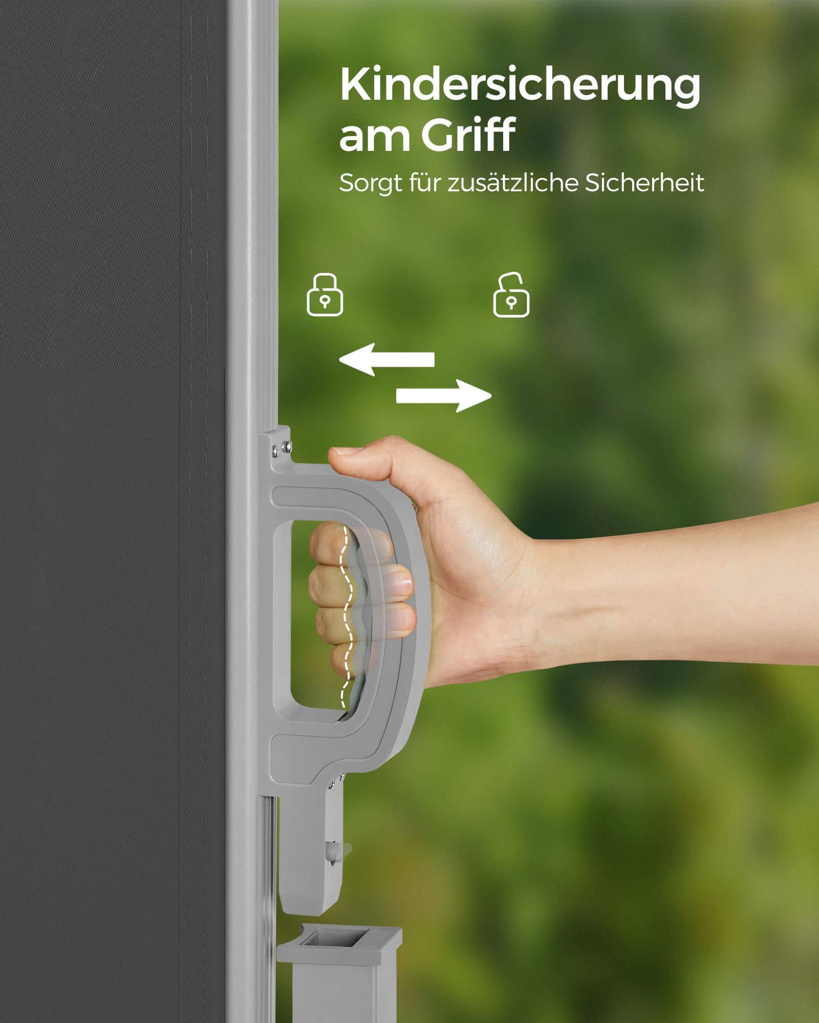 Seitenmarkise Garten grau Seitenmarkise Garten grau