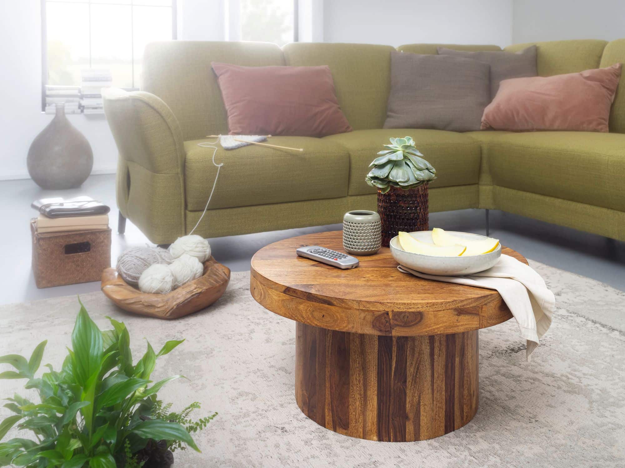 Couchtisch 60x30x60 cm Sheesham Massivholz Sofatisch Couchtisch 60x30x60 cm Sheesham Massivholz Sofatisch