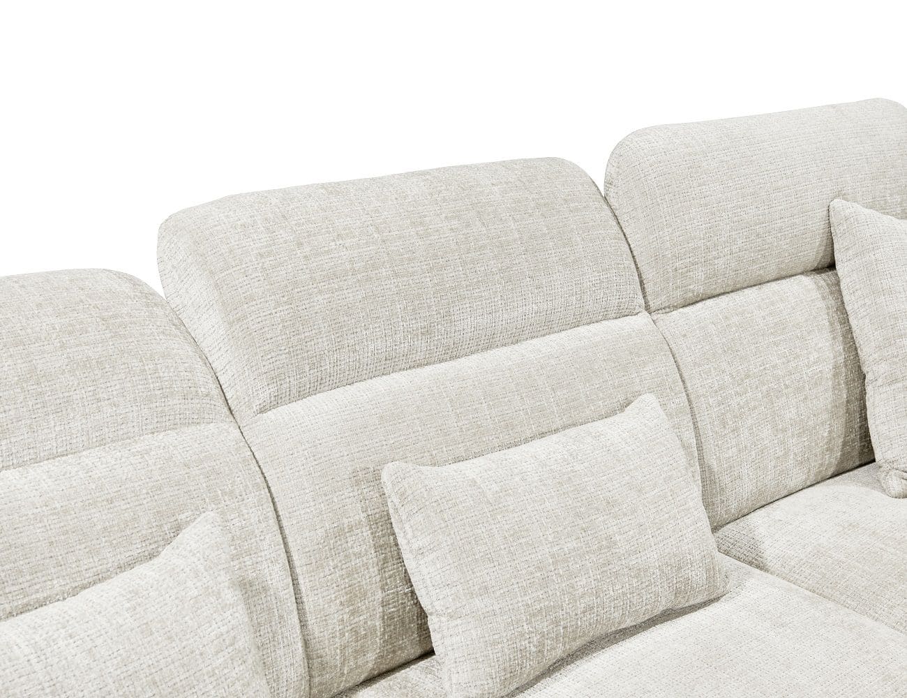 Ecksofa Mansfield Ivory mit Kopflehnen Ecksofa Mansfield Ivory mit Kopflehnen