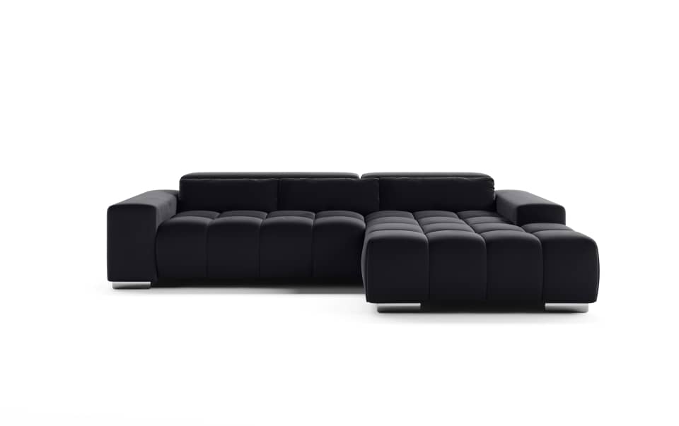Cotta Sofa Orion – Modernes Komfortsofa Farbe Schwarz mit elektrischem Sitzvorschub und verstellbaren Kopflehnen Cotta Sofa Orion – Modernes Komfortsofa Farbe Schwarz mit elektrischem Sitzvorschub und verstellbaren Kopflehnen