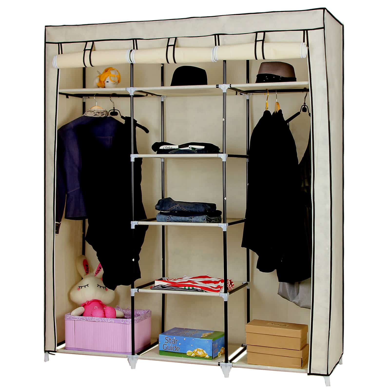 Großer Stoffschrank 175 x 150 cm Beige-RYG12M Großer Stoffschrank 175 x 150 cm Beige-RYG12M