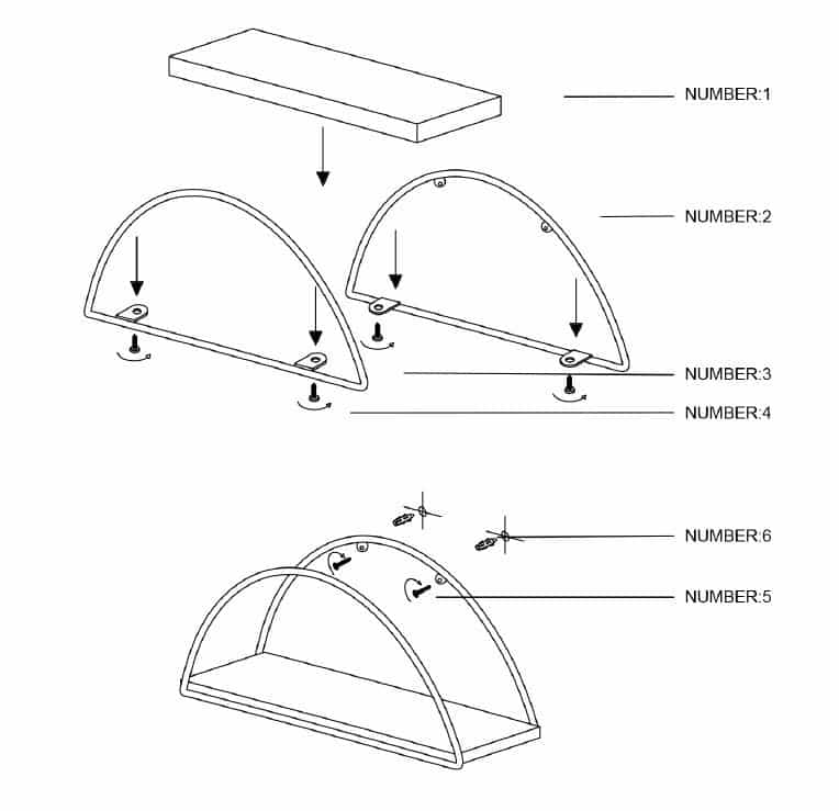 Duvar Rafi - Wandregal