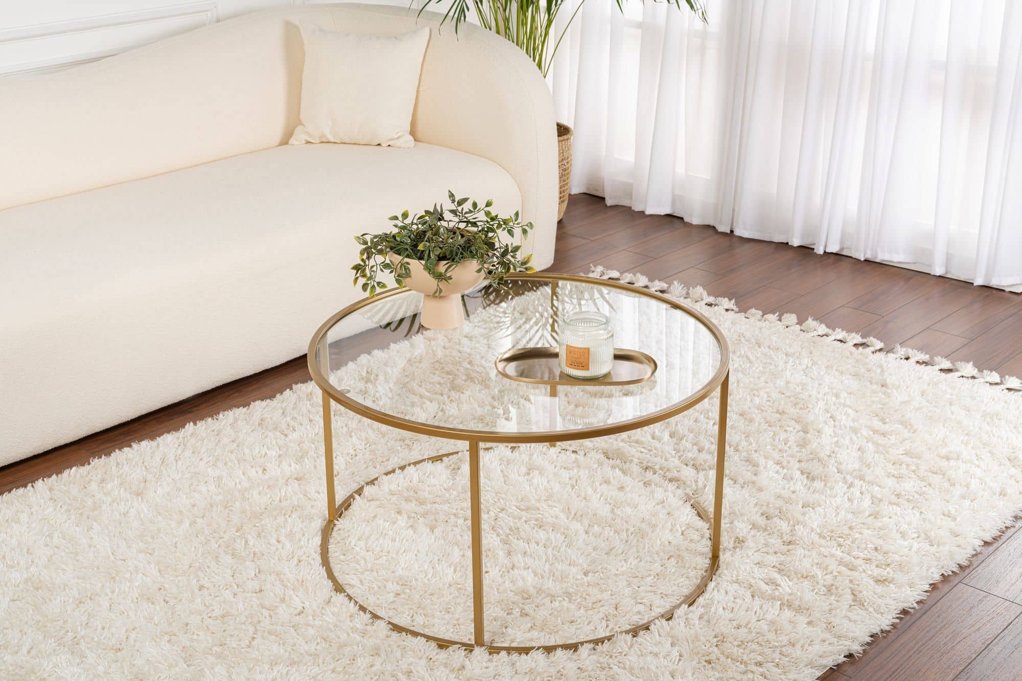 Gold-Transparent-80 - Couchtisch