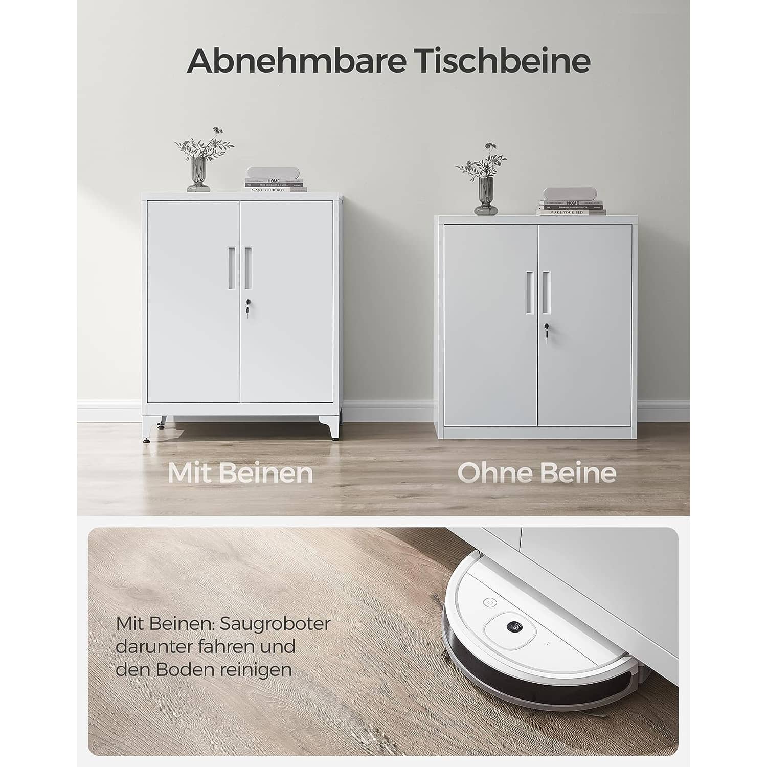 Aktenschrank aus Stahl mit 2 Türen abschließbar grau-B34OMC013G01 Aktenschrank aus Stahl mit 2 Türen abschließbar grau-B34OMC013G01