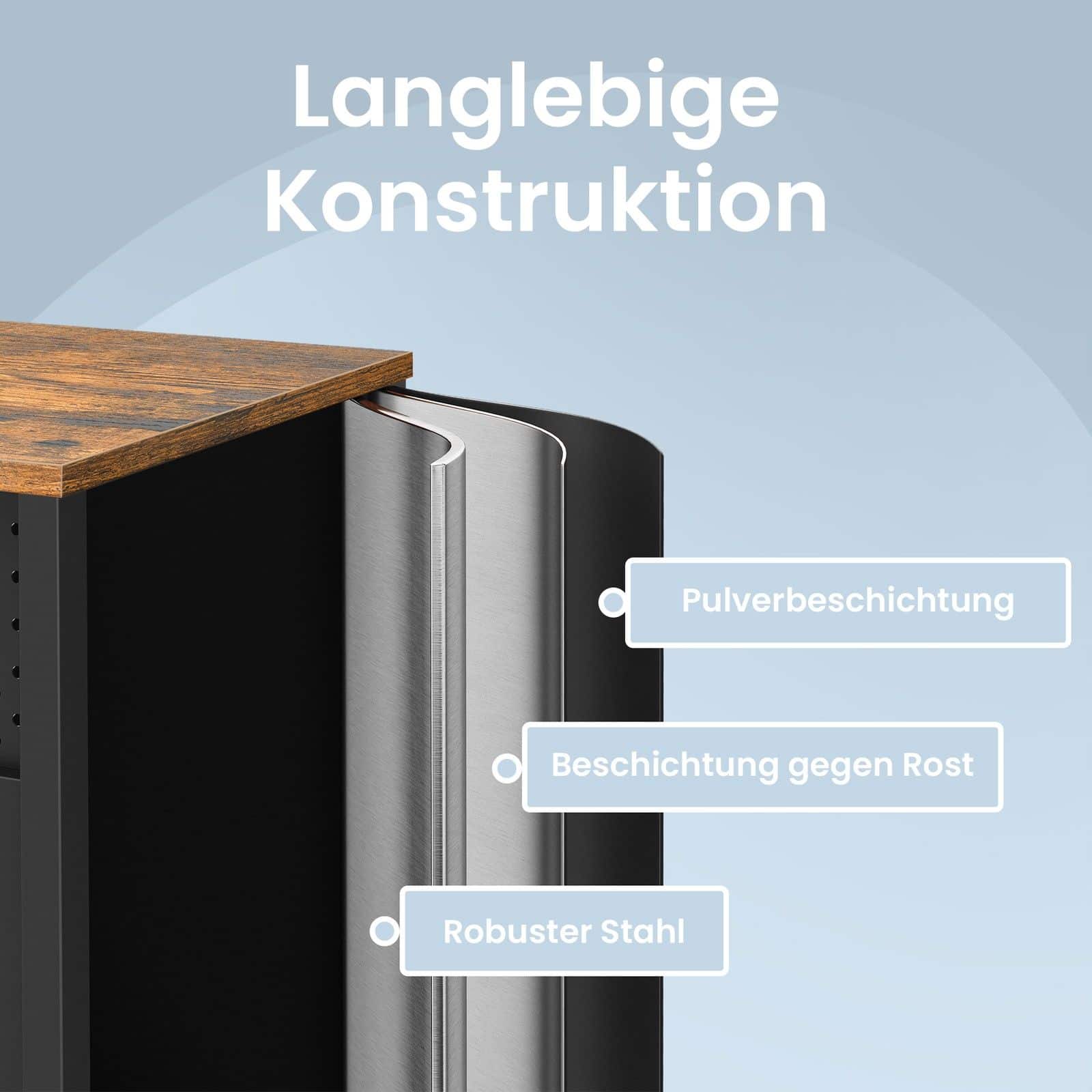 Metallschrank, Aufbewahrungsschrank für Büro, Magnetverschluss