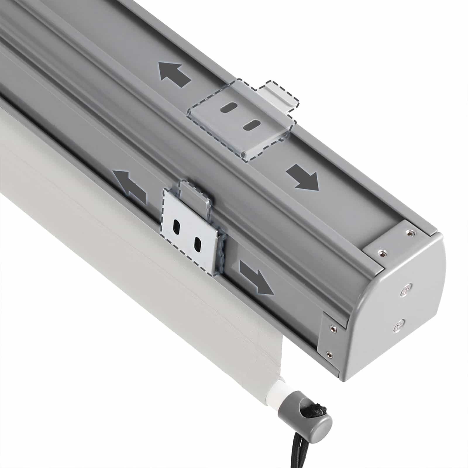 Senkrechtmarkise ausziehbar beige-GSA185M01 Senkrechtmarkise ausziehbar beige-GSA185M01