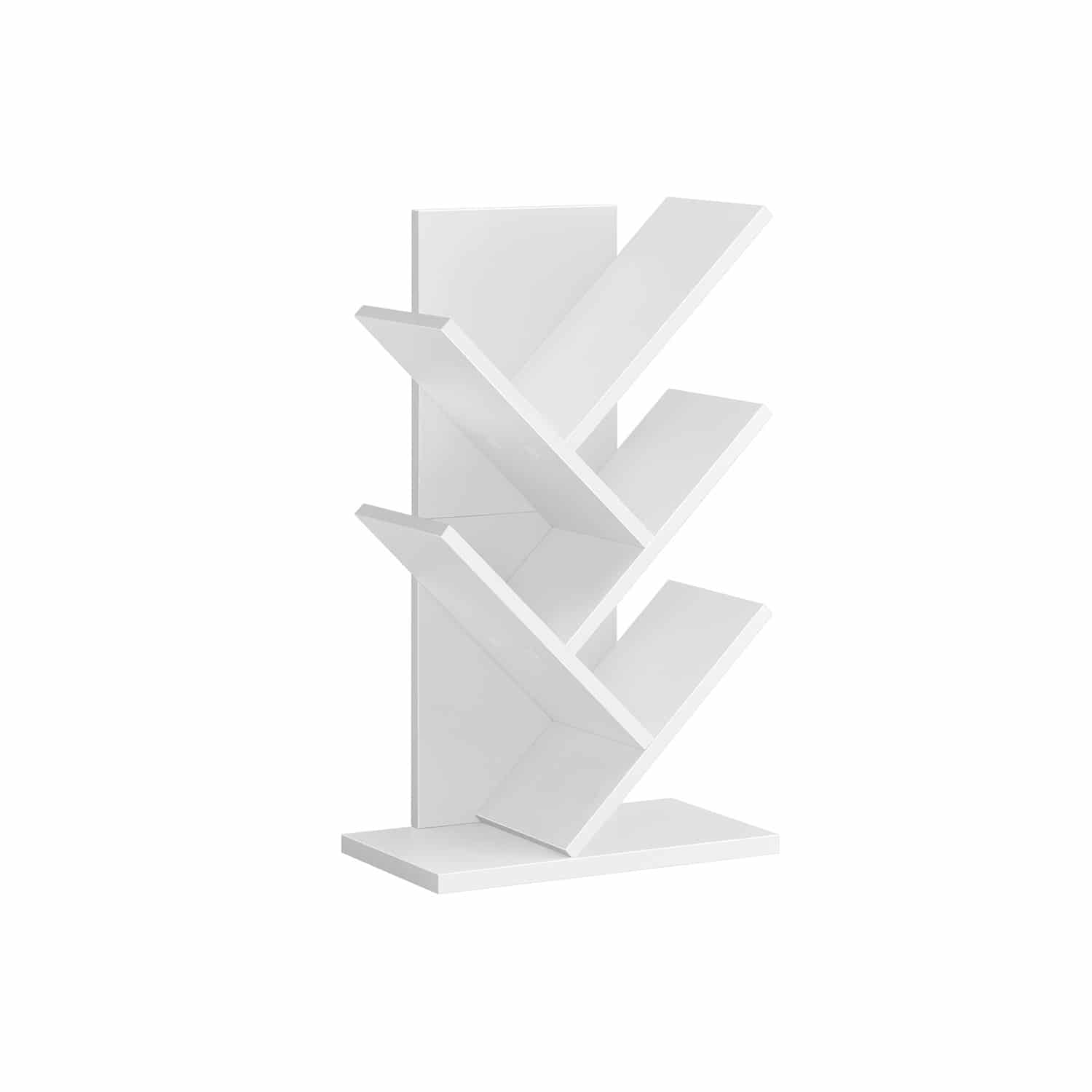 Bücherregal Baumform platzsparend wolkenweiß Bücherregal Baumform platzsparend wolkenweiß