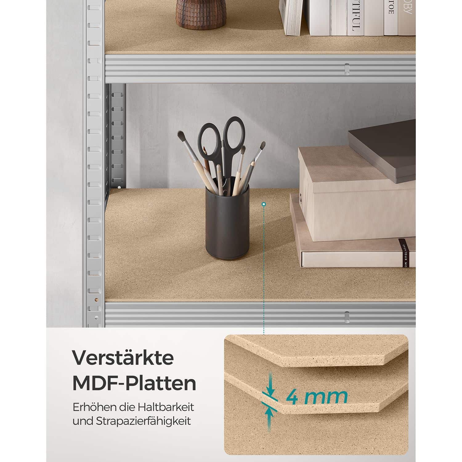 2er Set Kellerregal 200 cm hoch silbern-B34GLR060E02 2er Set Kellerregal 200 cm hoch silbern-B34GLR060E02