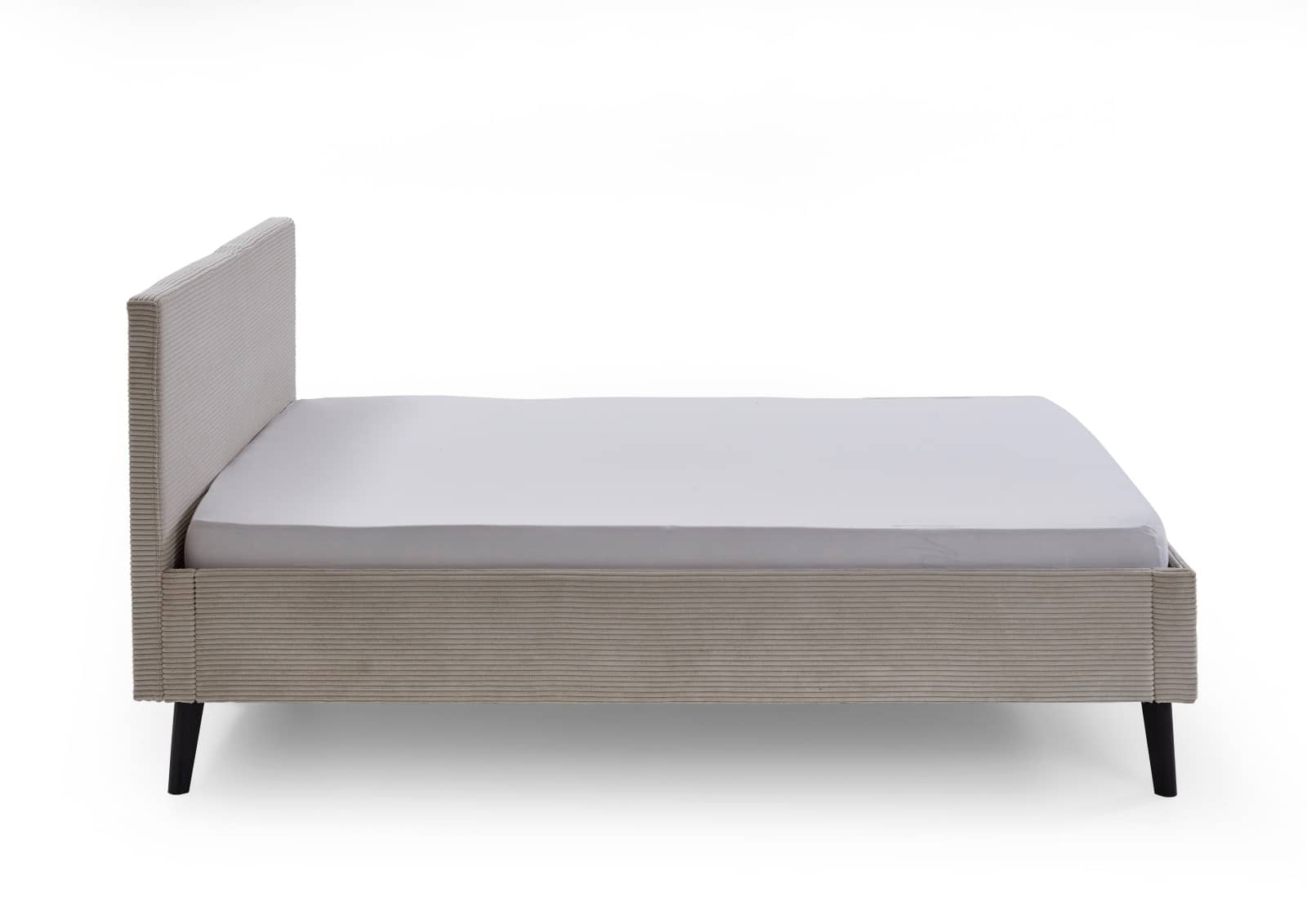 Polsterbett Avola by Meise – Elegantes Breitcord Bettgestell in Beige | 140x200 cm | Massivholzfüße Polsterbett Avola by Meise – Elegantes Breitcord Bettgestell in Beige | 140x200 cm | Massivholzfüße