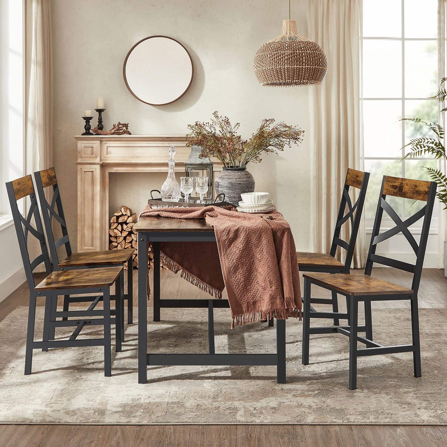 Doppel-Essstühle Set mit 2 für Esszimmer Doppel-Essstühle Set mit 2 für Esszimmer