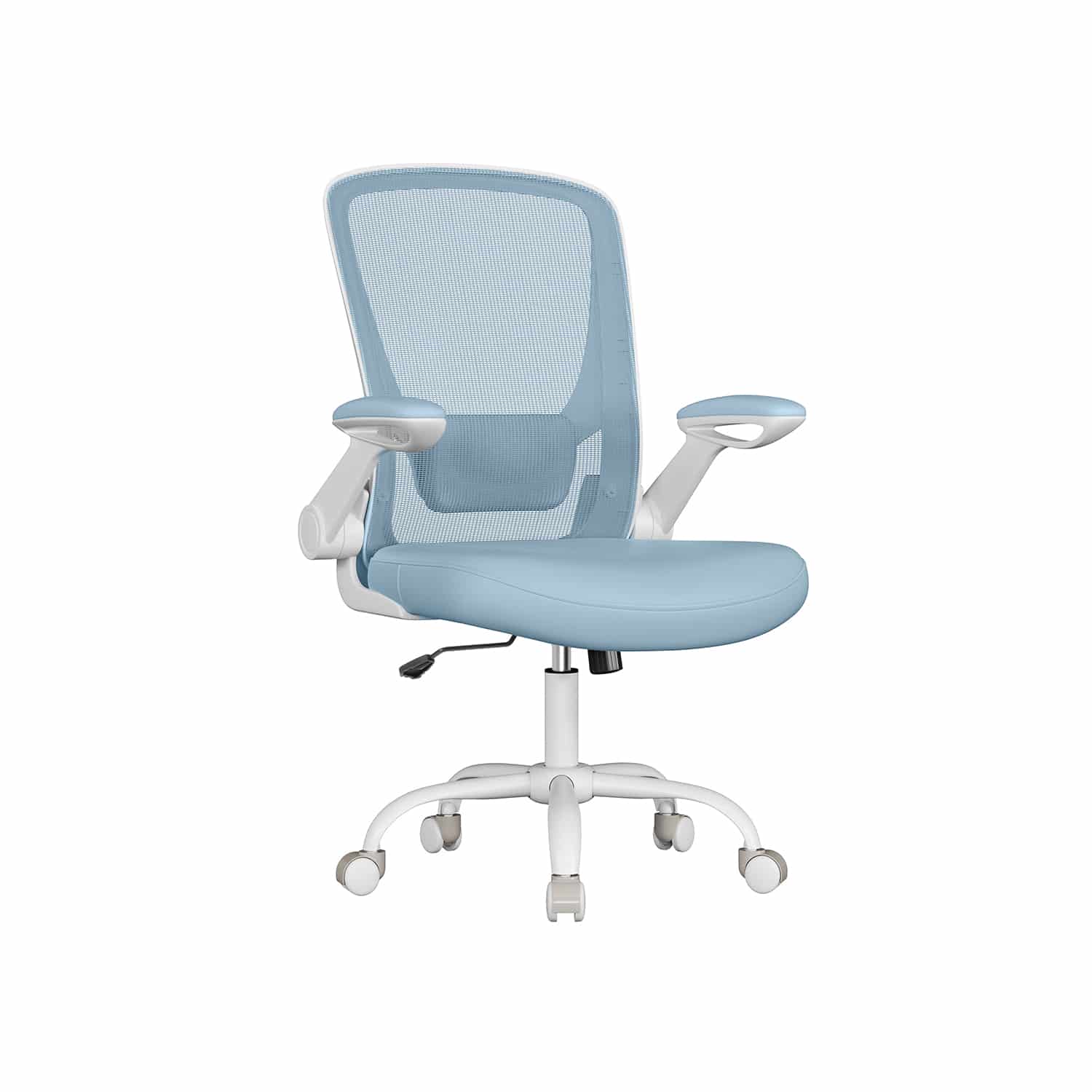 Bürostuhl ergonomisch klappbare Armlehnen nebelblau Bürostuhl ergonomisch klappbare Armlehnen nebelblau