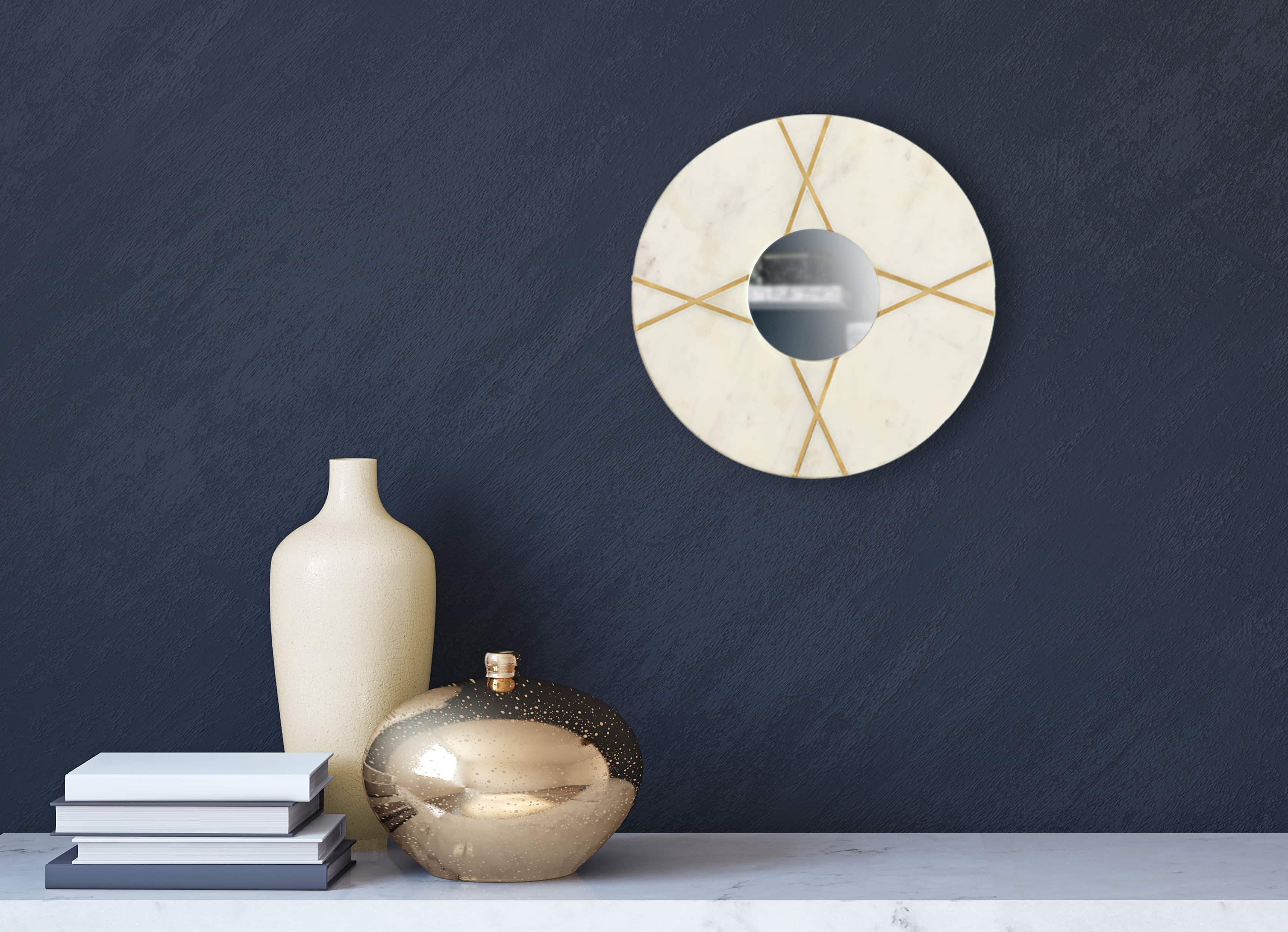 Wandspiegel Dexter 125 Weiß