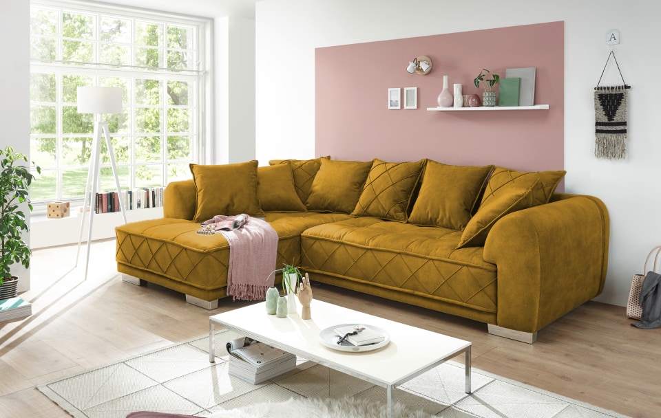 Sentina_Salvador_allgemein_okra Sentina Eleganz: Luxuriöses ED Design Sofa in Vielfalt von Okra-Farben und Materialien