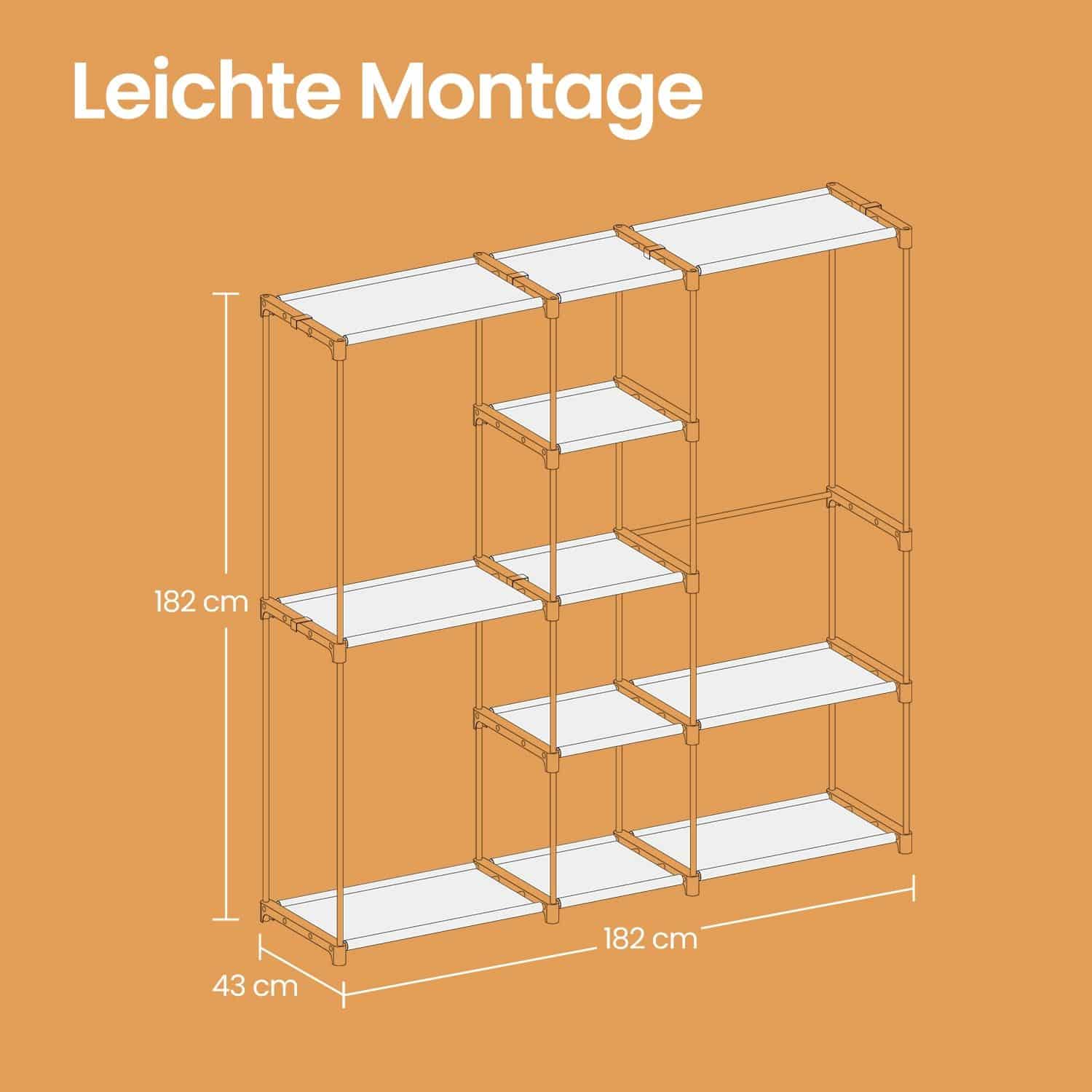 Kleiderschrank, Kleiderständer, Garderobenständer Kleiderschrank, Kleiderständer, Garderobenständer