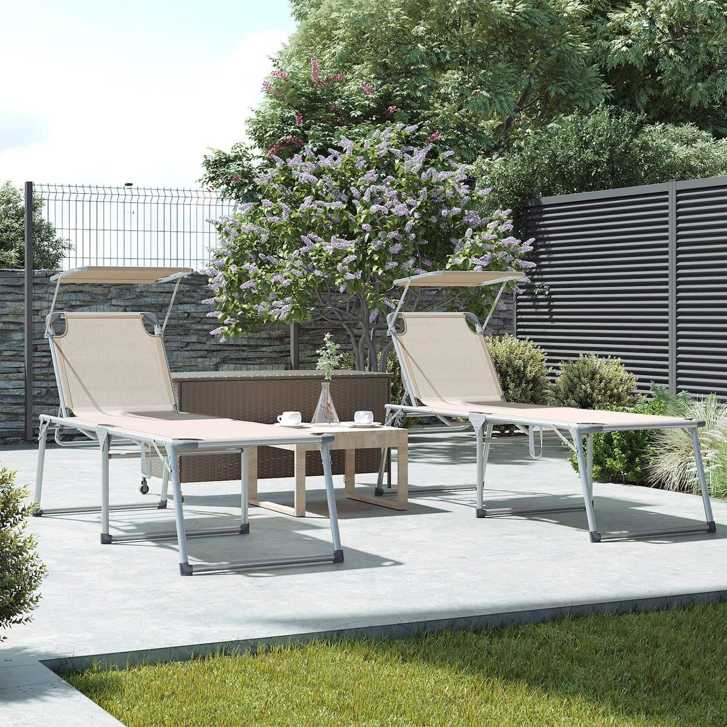 Große Sonnenliege mit Dach-GCB26BE Große Sonnenliege mit Dach-GCB26BE