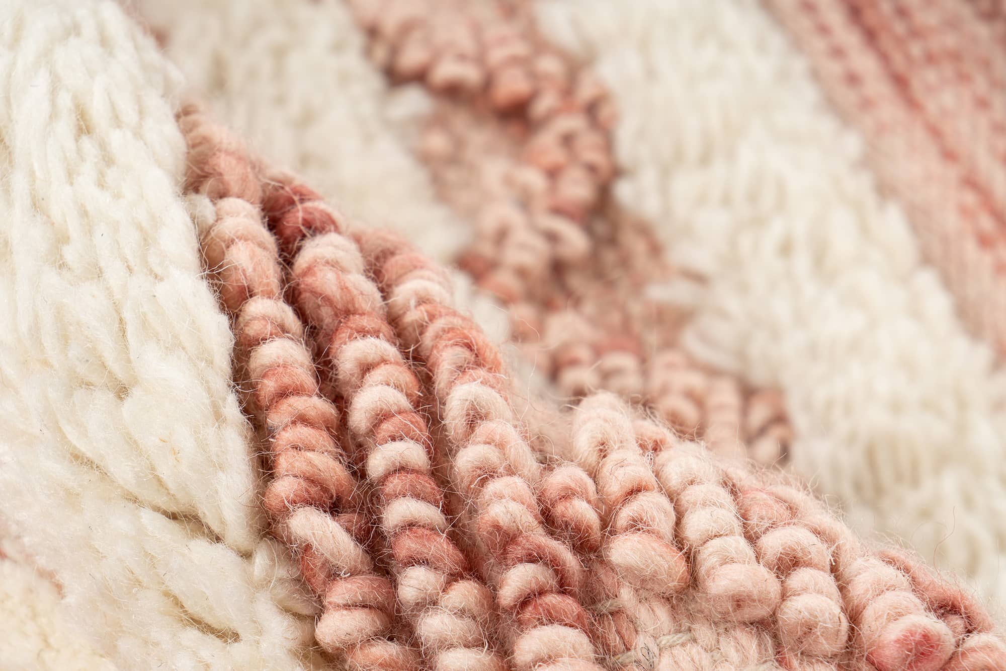 Bohist 225 Rosa / Creme 200cm x 200cm