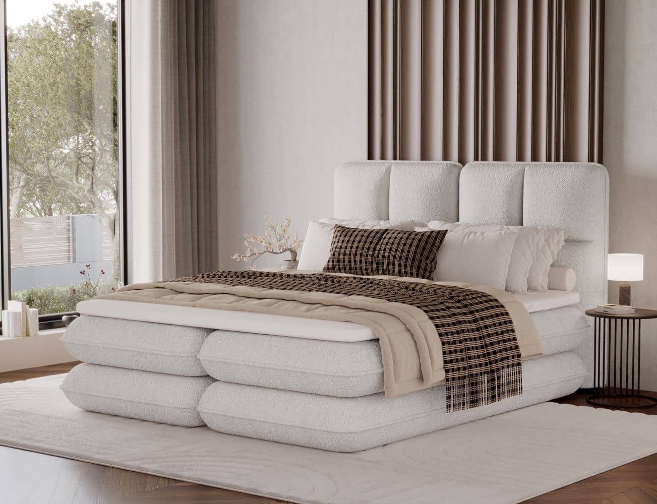 Boxspringbett Tonila von Eltap Royal Mikrofaser | Bettkasten | Topper Boxspringbett Tonila von Eltap Royal Mikrofaser | Bettkasten | Topper