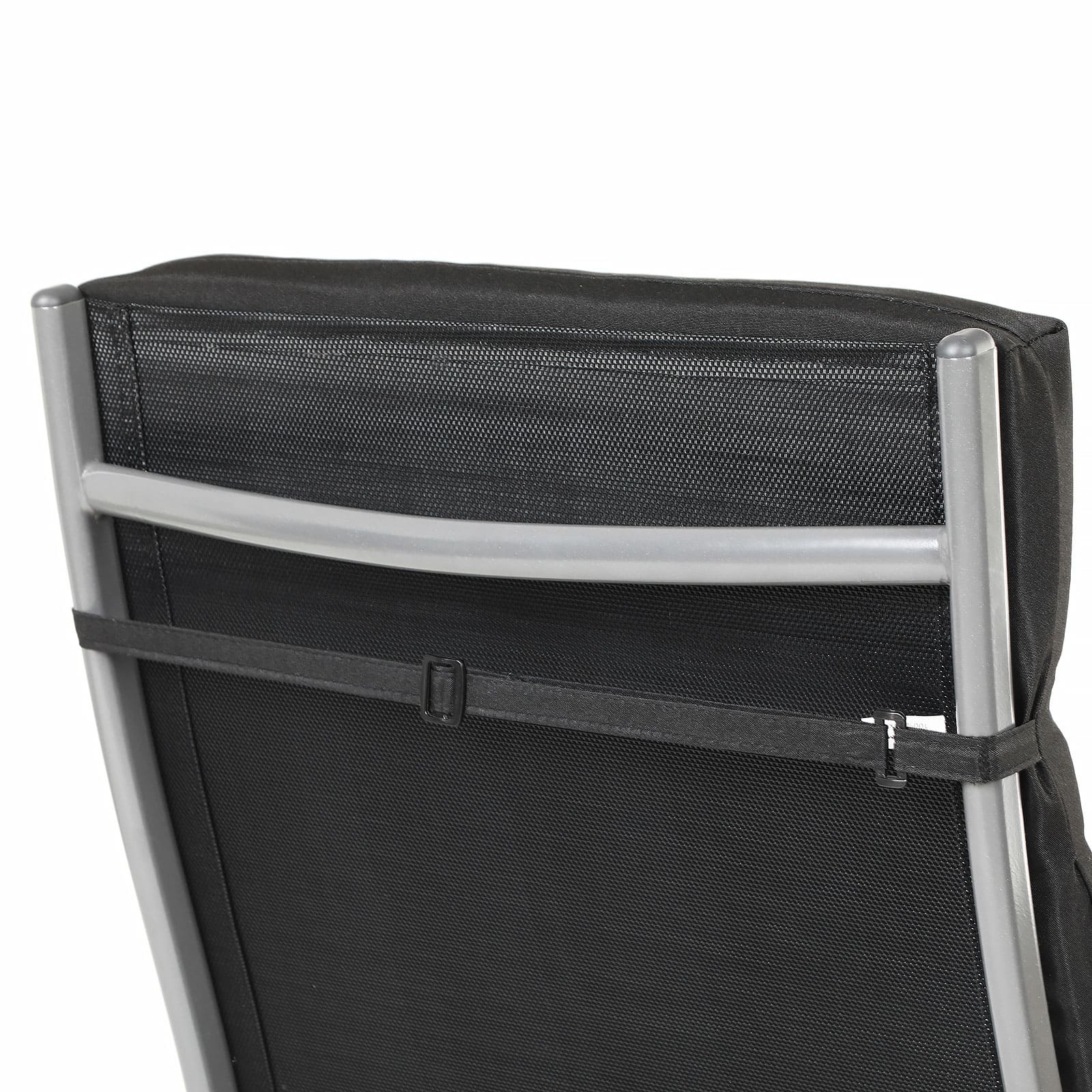 Sonnenliege mit Auflage Schwarz-B34GCB24BK Sonnenliege mit Auflage Schwarz-B34GCB24BK