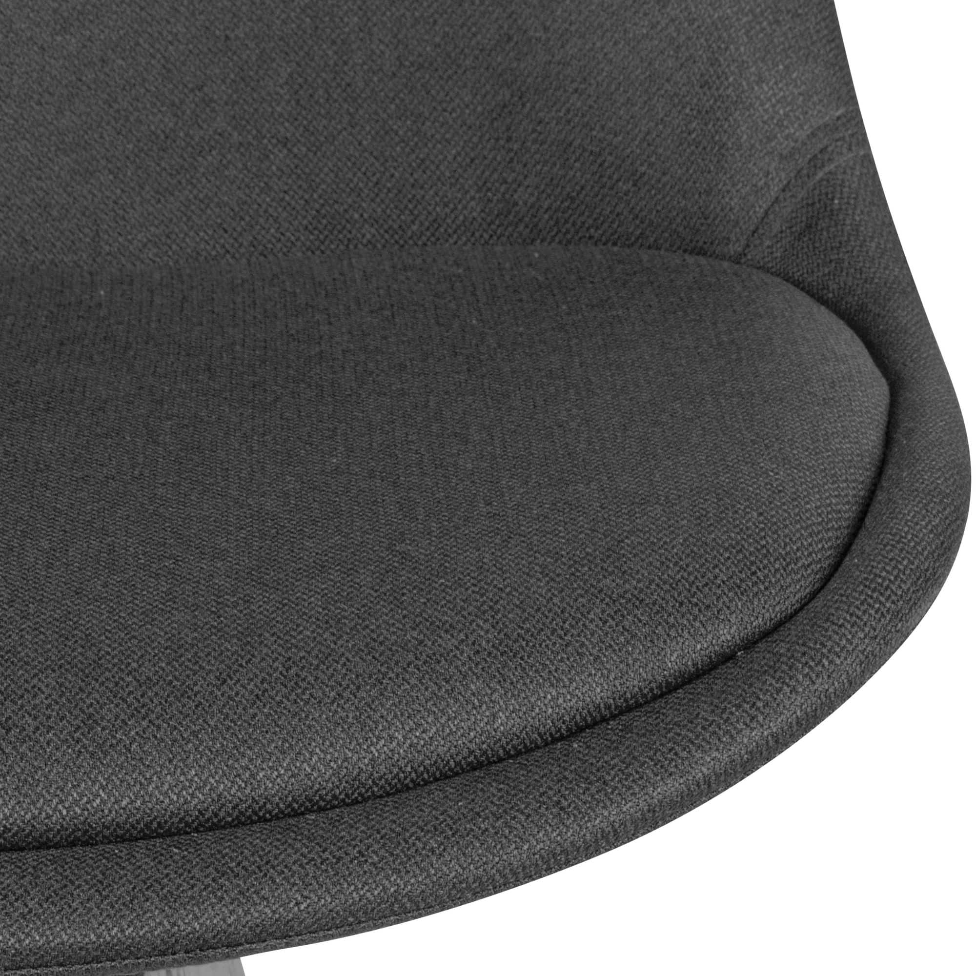 2er Set Esszimmerstuhl Anthrazit mit schwarzen Beinen Stuhl Skandinavisch 2er Set Esszimmerstuhl Anthrazit mit schwarzen Beinen Stuhl Skandinavisch