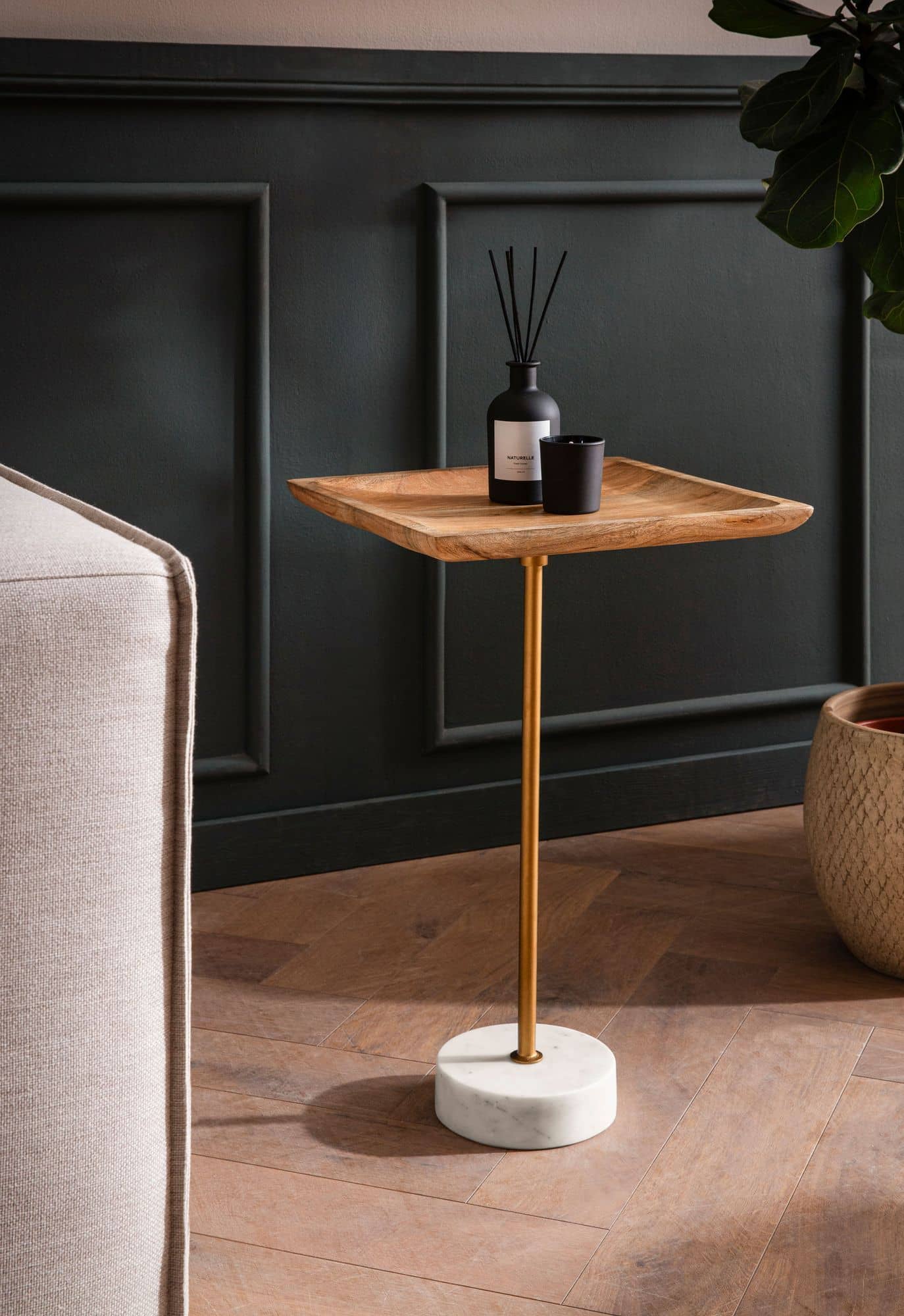 Beistelltisch Mango Massivholz Echter Marmor 35x35x55 cm Anstelltisch Beistelltisch Mango Massivholz Echter Marmor 35x35x55 cm Anstelltisch