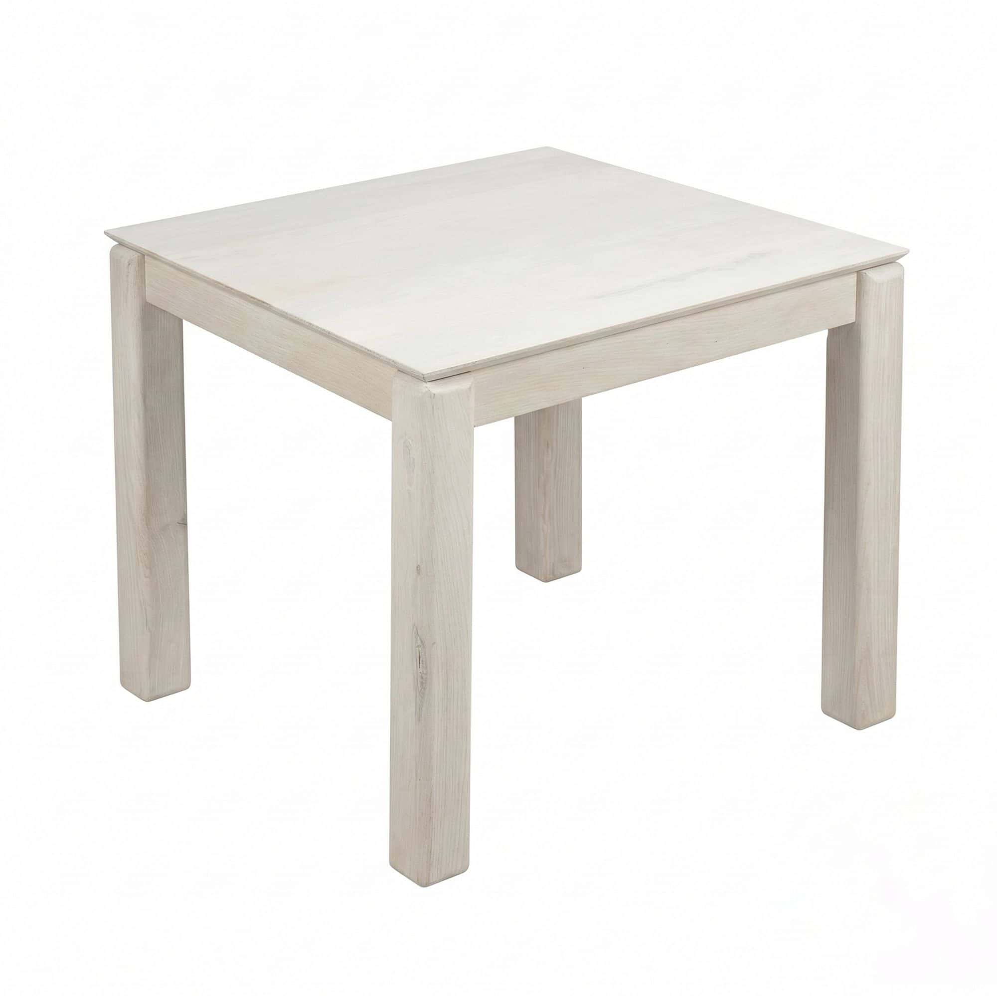 Esstisch Massivholz Mango 80x80 cm White Wash - Quadratischer Esszimmertisch Holz - Küchentisch modern für 4 Personen - Stabiler Holztisch - Tisch für Esszimmer Bistrotisch Handmade Esstisch Massivholz Mango 80x80 cm White Wash - Quadratischer Esszimmertisch Holz - Küchentisch modern für 4 Personen - Stabiler Holztisch - Tisch für Esszimmer Bistrotisch Handmade