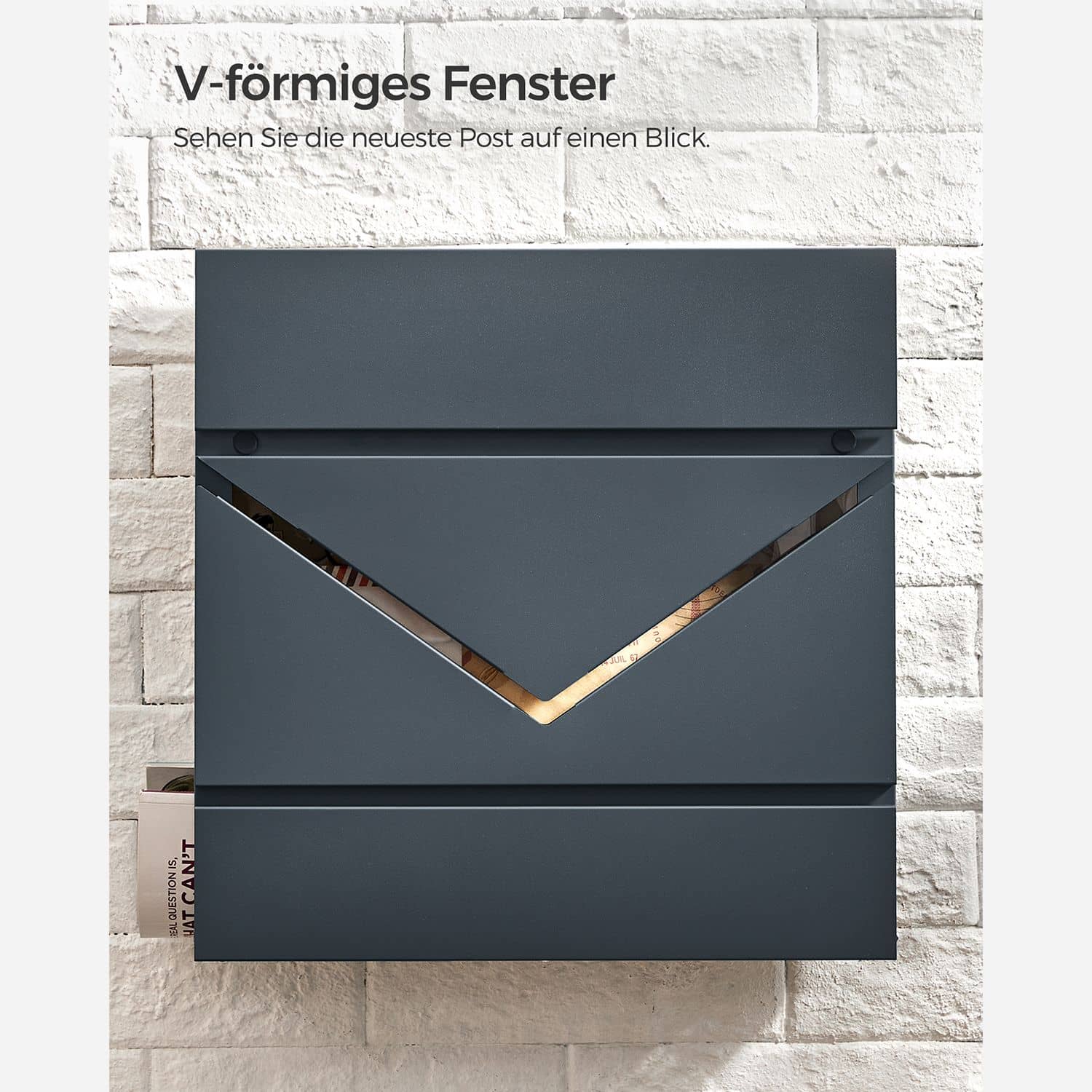 Briefkasten mit Zeitungsfach-GMB054G01 Briefkasten mit Zeitungsfach-GMB054G01