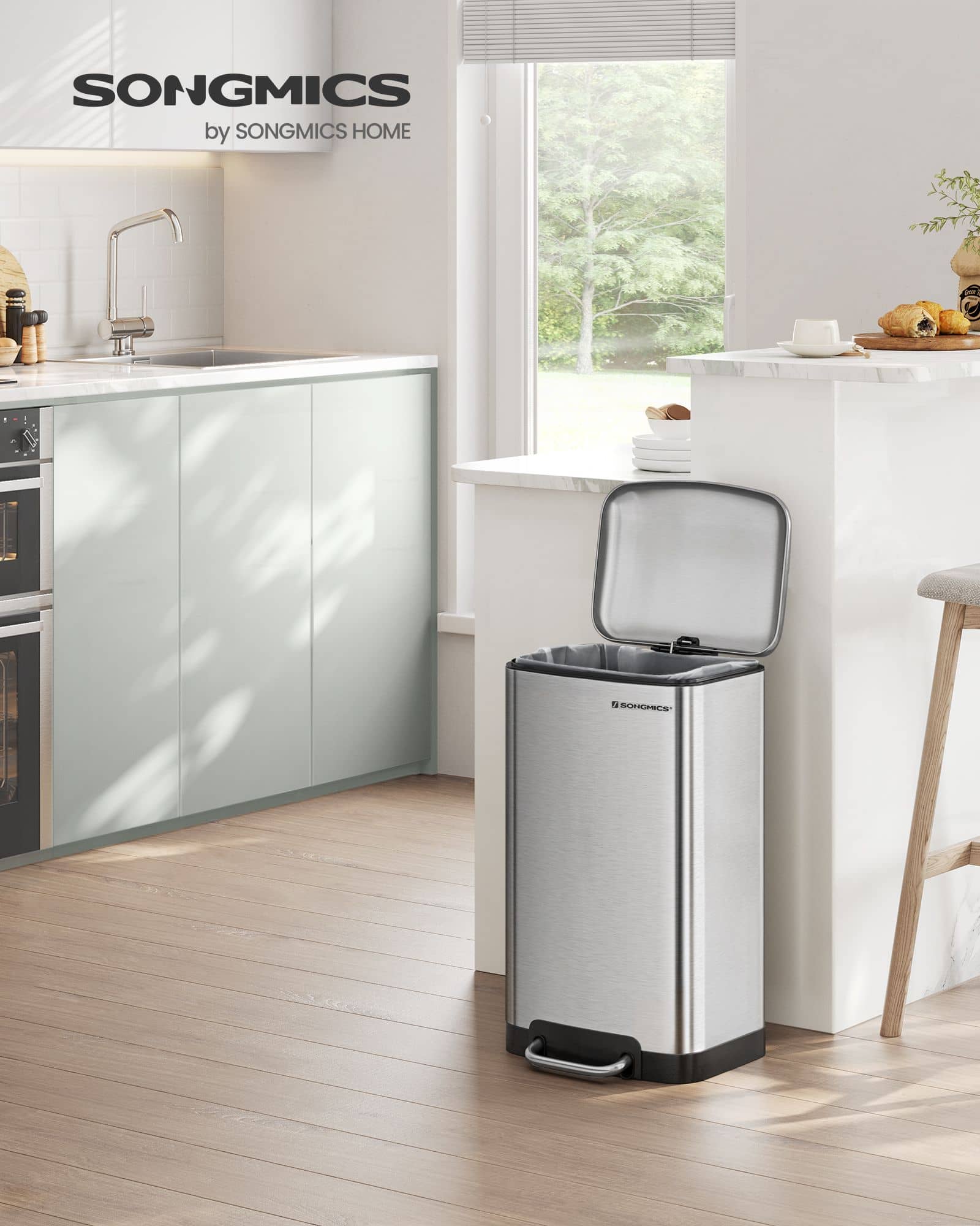 Mülleimer 30 L Edelstahl-LTB01L Mülleimer 30 L Edelstahl-LTB01L