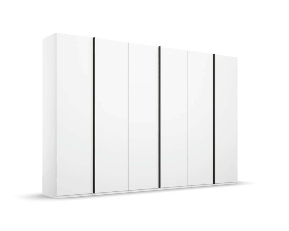 6-türiger Kleiderschrank SKAT Meridian von Rauch - Alpinweiß, Seidengrau, Graphit, Soft-Close, Made in Germany