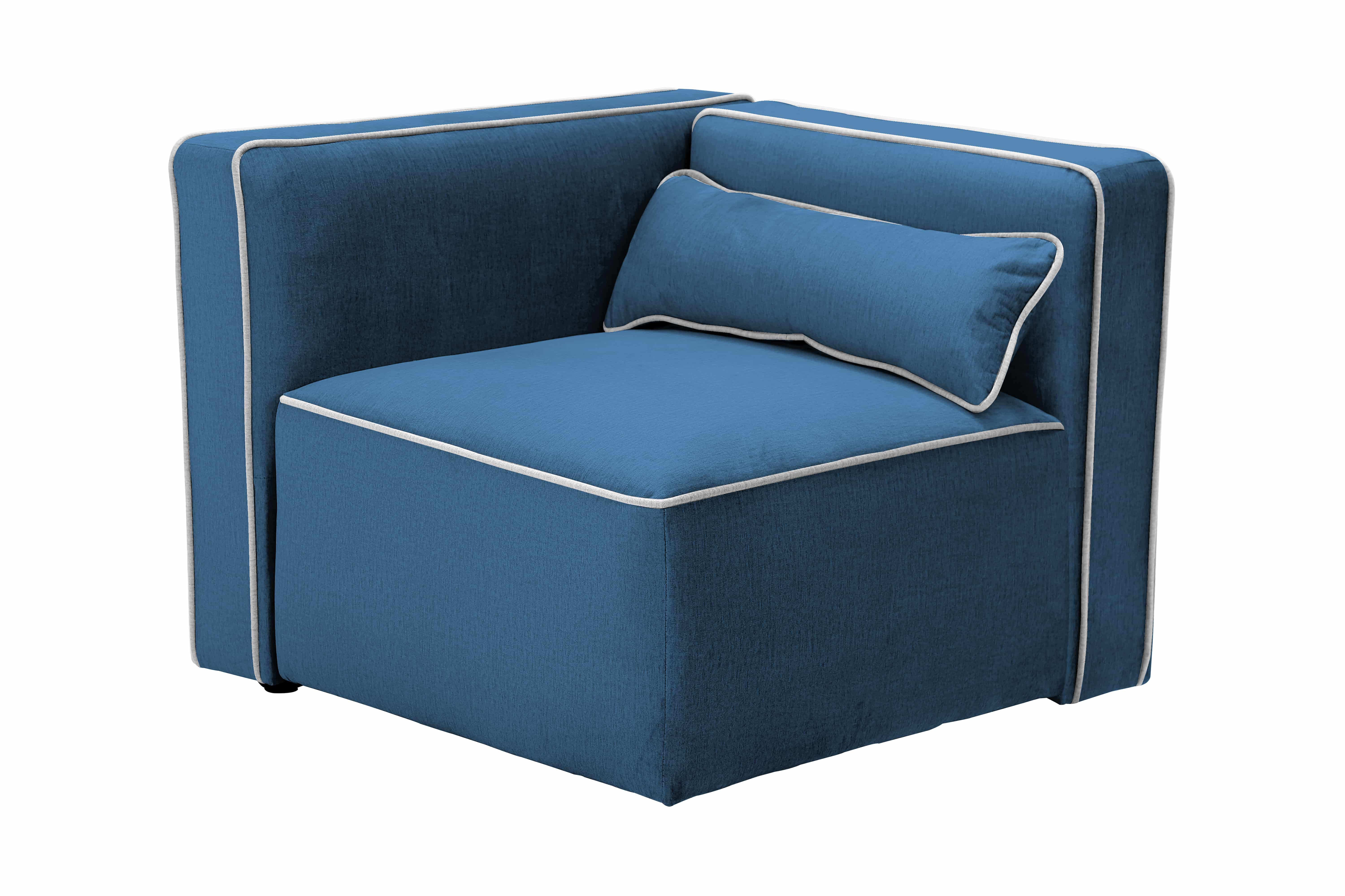 Sessel / Sofa-Eckmodul Presley 125 Silber / Grau Sessel / Sofa-Eckmodul Presley 125 Silber / Grau