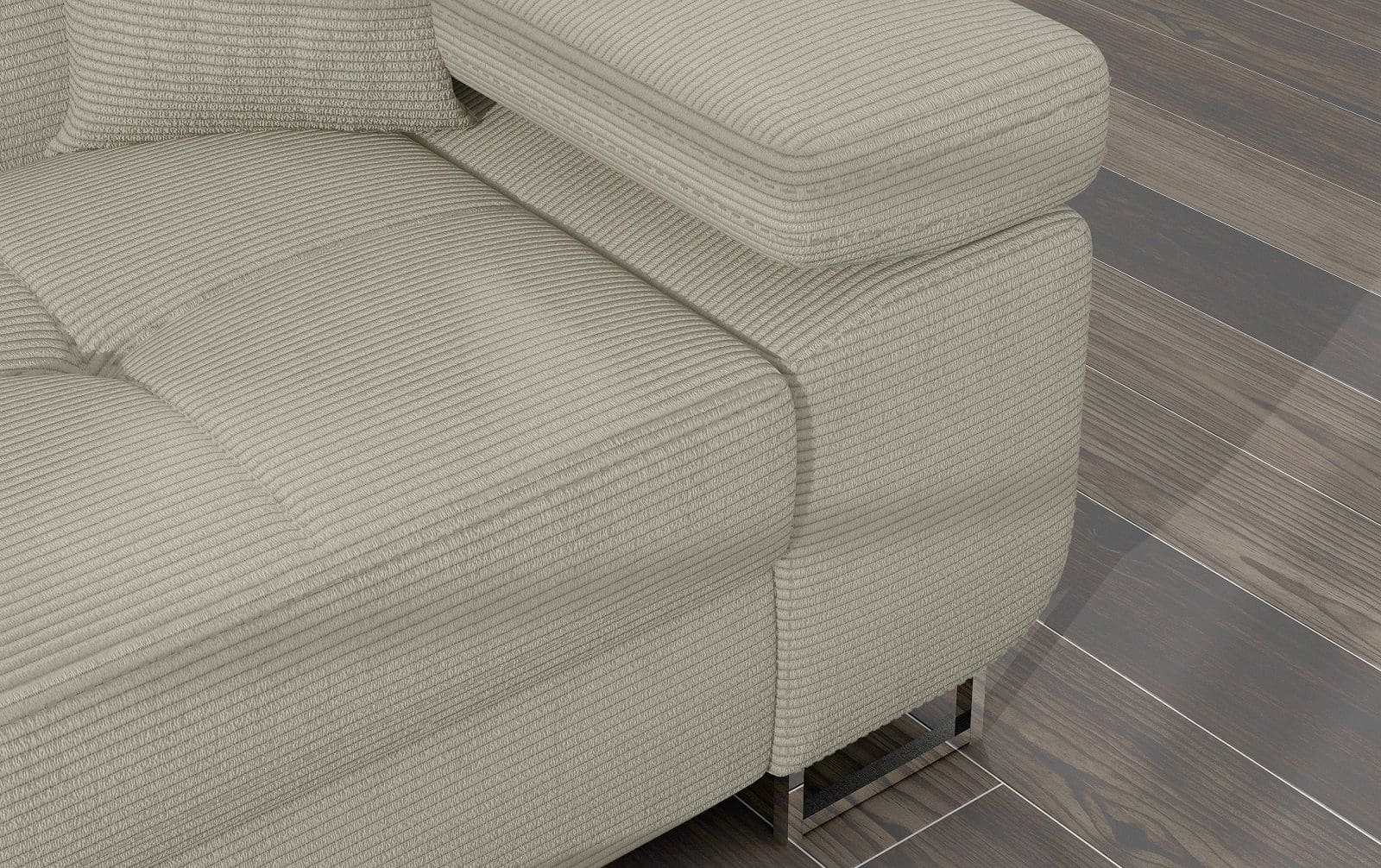 Ecksofa Armando in Cord 289x203 cm mit Schlaffunktion – Eltap Jarell Ecksofa Armando in Cord 289x203 cm mit Schlaffunktion – Eltap Jarell